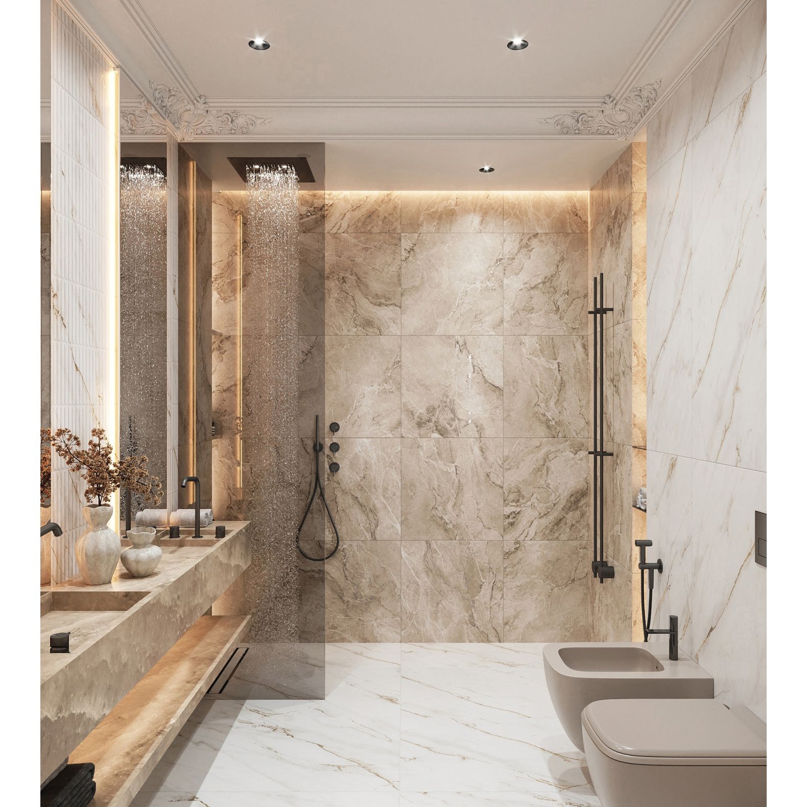 Керамогранит Arcadia Ceramica (Аркадиа Керамика) Selva Gold Decor 60х120 см, CP4004-D
