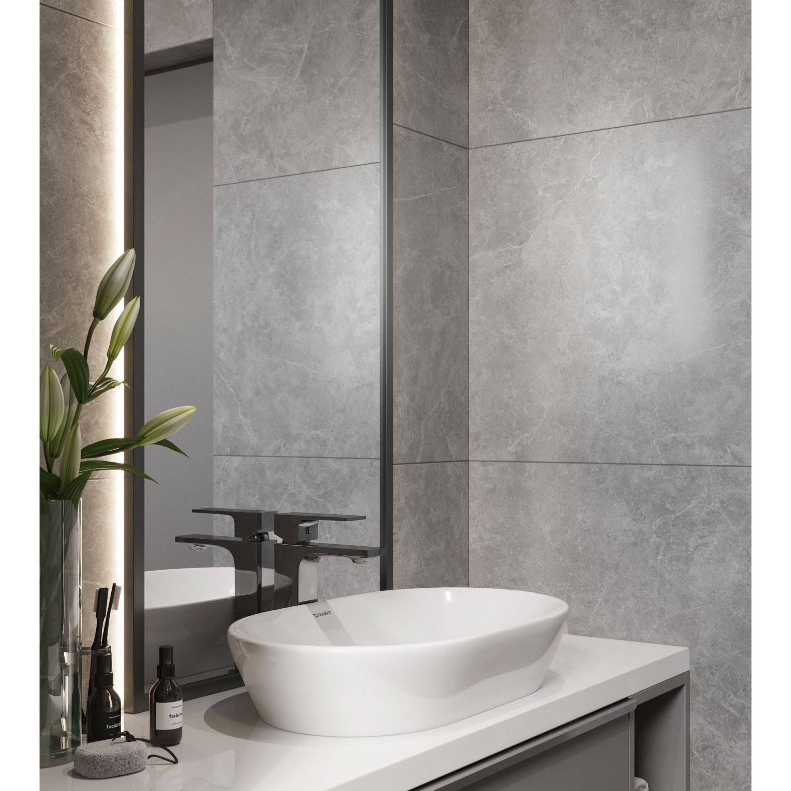 Керамогранит Arcadia Ceramica (Аркадиа Керамика) Oviedo Gris Solido 60х120 см, SL1002-A