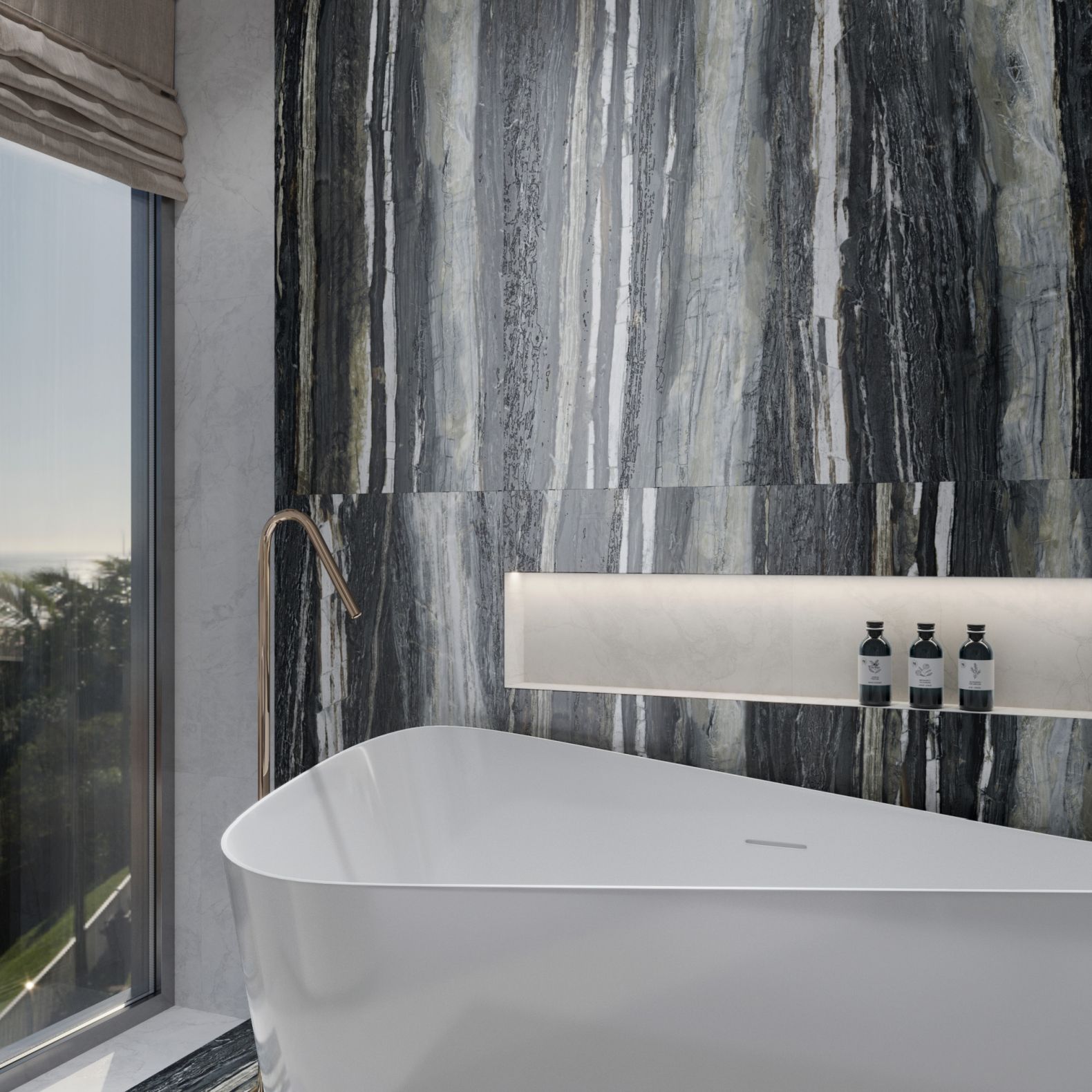 Керамогранит Arcadia Ceramica (Аркадиа Керамика) Brazzilian Black Shape+Glue 60х120 см, SH1002-G