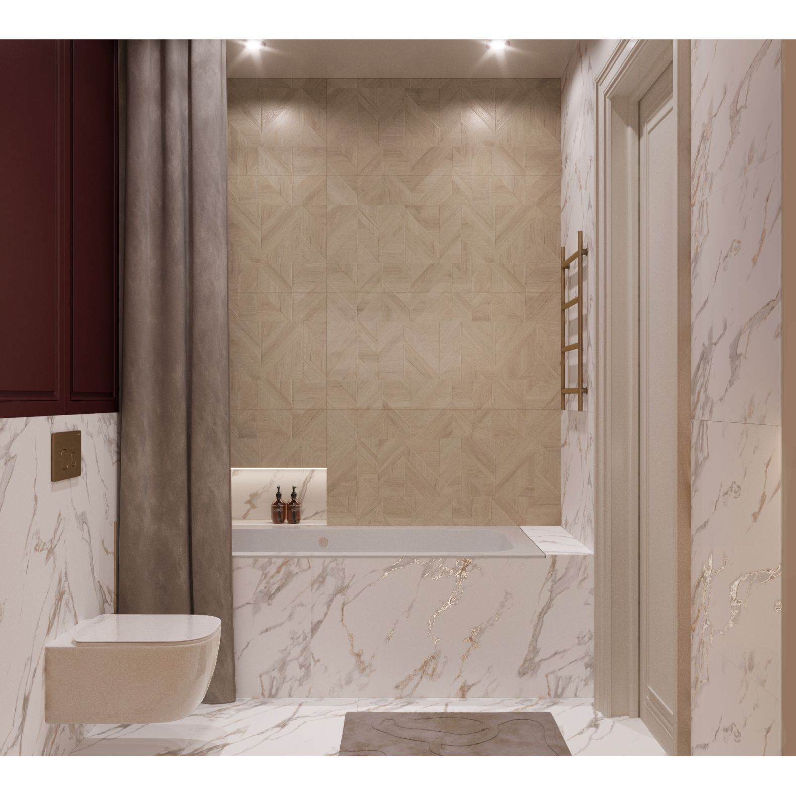 Керамогранит Arcadia Ceramica (Аркадиа Керамика) Rockwood Crema 60х120 см, RT7012-P