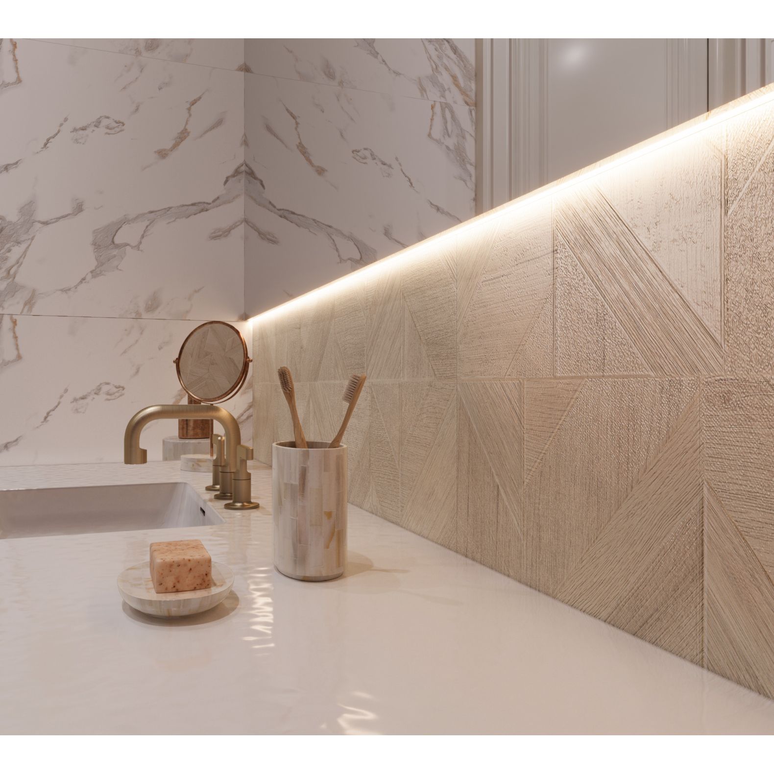 Керамогранит Arcadia Ceramica (Аркадиа Керамика) Rockwood Crema 60х120 см, RT7012-P