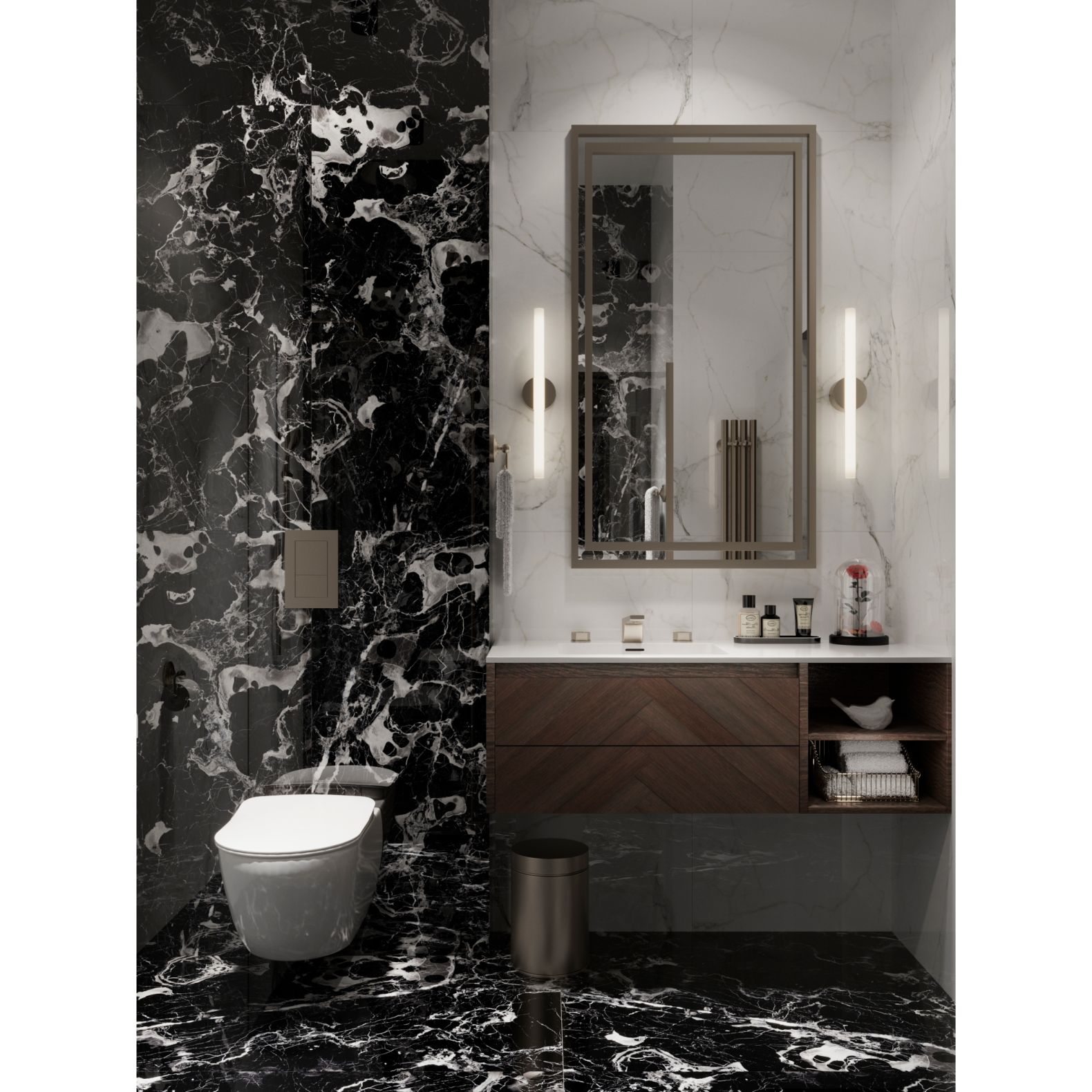 Керамогранит Arcadia Ceramica (Аркадиа Керамика) Elegant Nero 60х120 см, HG2001-A