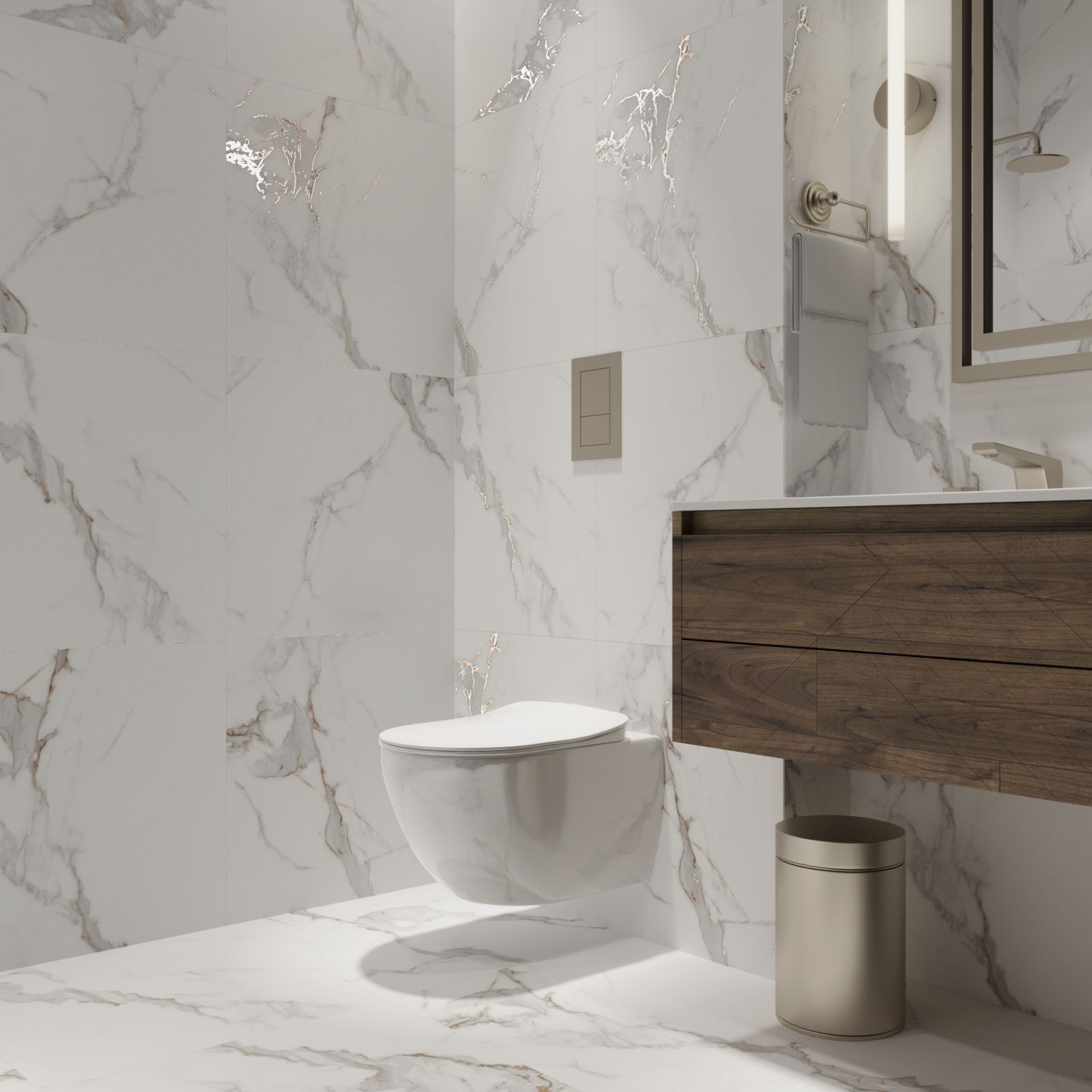 Керамогранит Arcadia Ceramica (Аркадиа Керамика) Statuario Seville 60х60 см, CR6002-A