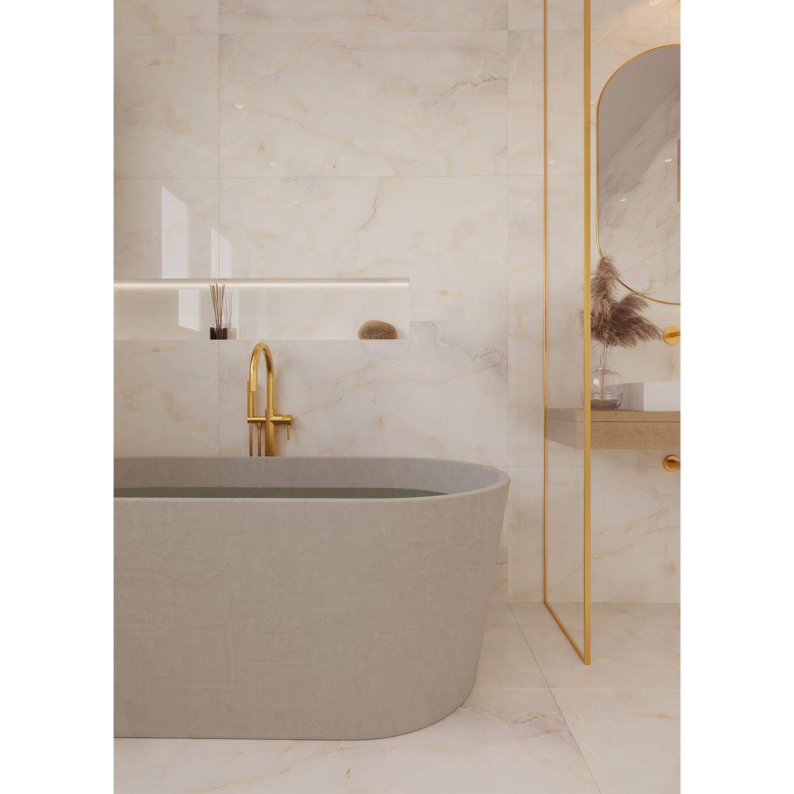 Керамогранит Arcadia Ceramica (Аркадиа Керамика) Anty Sky Beige 60х120 см, FP1009-A