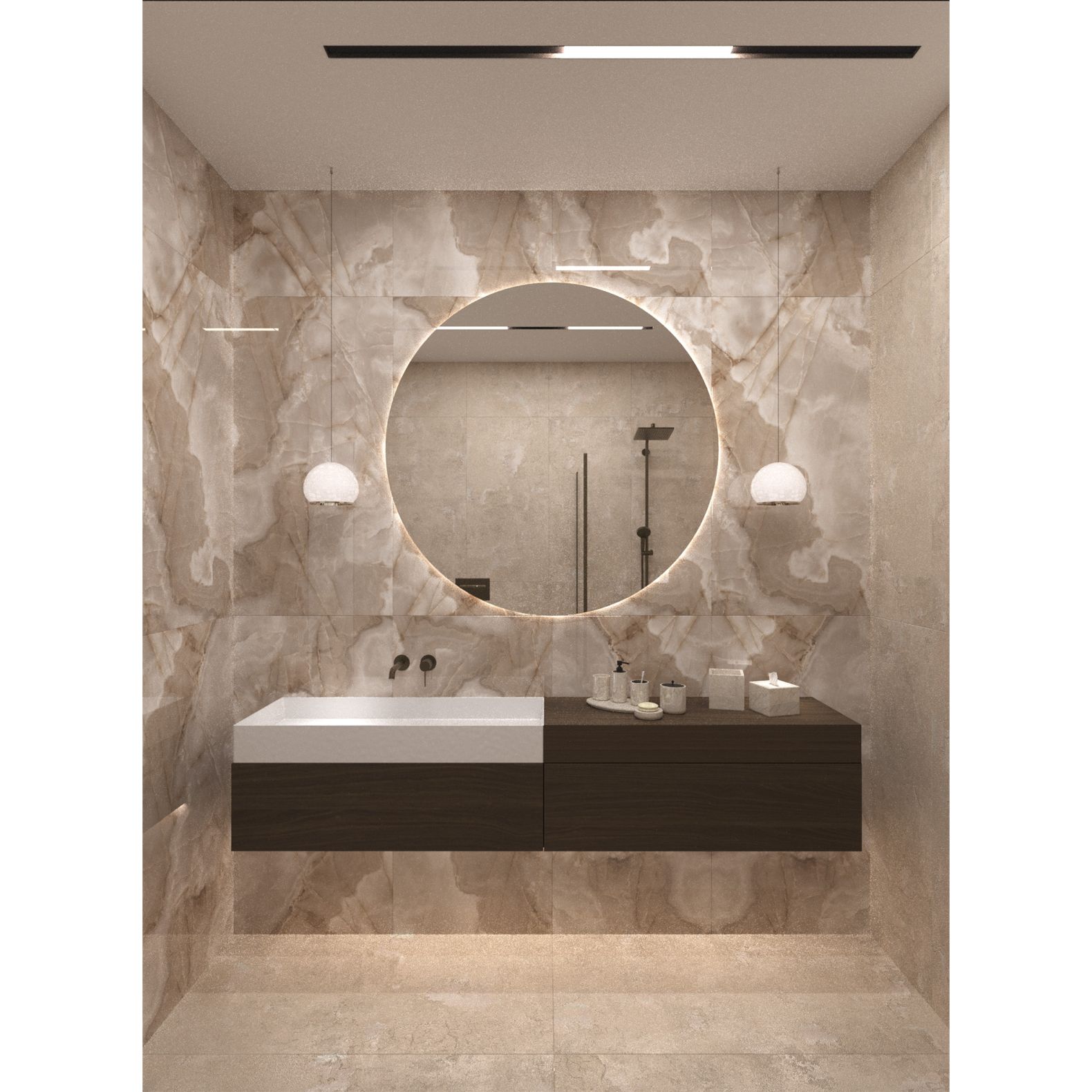 Керамогранит Arcadia Ceramica (Аркадиа Керамика) Rex Onyx Coffe 60х120 см, FP1011-A