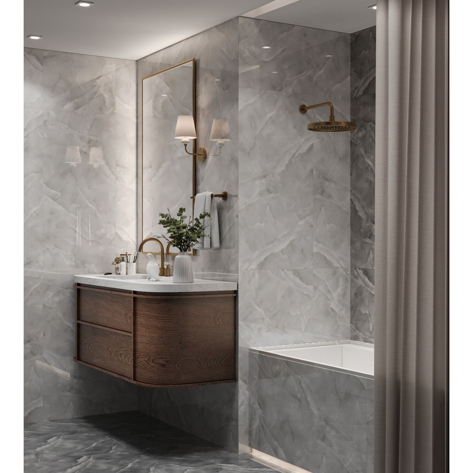 Керамогранит Arcadia Ceramica (Аркадиа Керамика) Baikal Bianco 60х120 см, FP1022-A