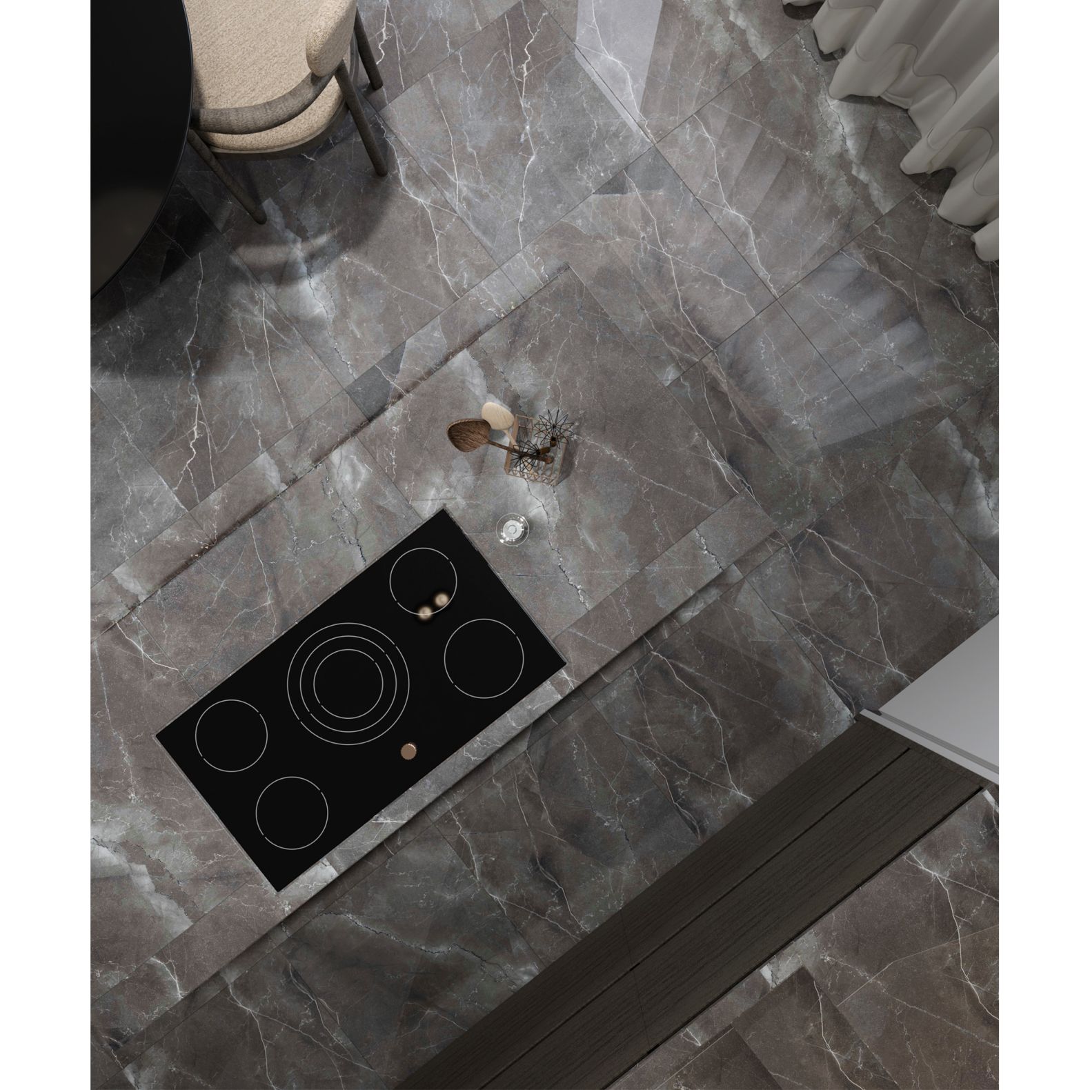 Керамогранит Arcadia Ceramica (Аркадиа Керамика) Pulpis Nero 60х60 см, FP1014-A