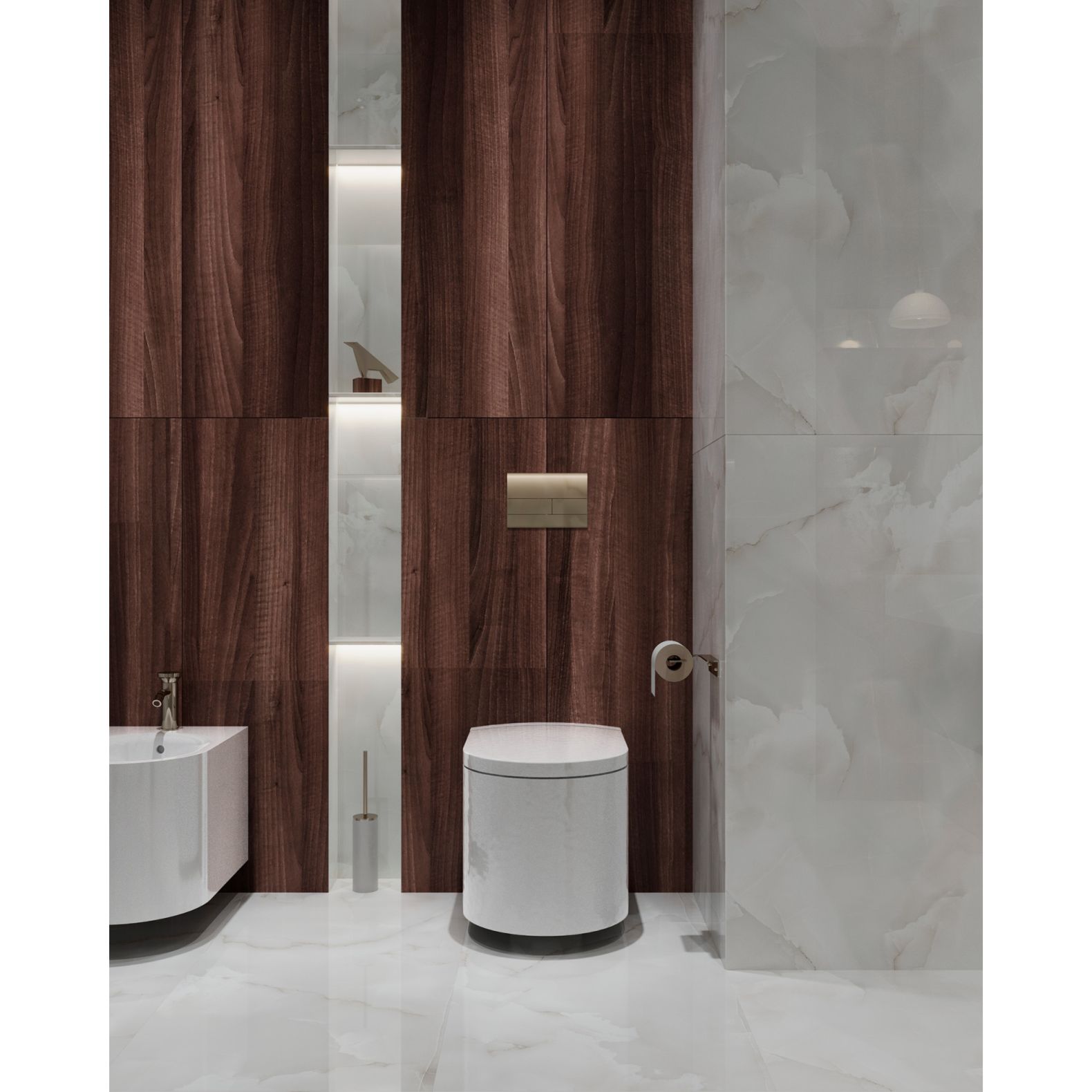 Керамогранит Arcadia Ceramica (Аркадиа Керамика) Onyx White Cloud 60х120 см, FP1027-A