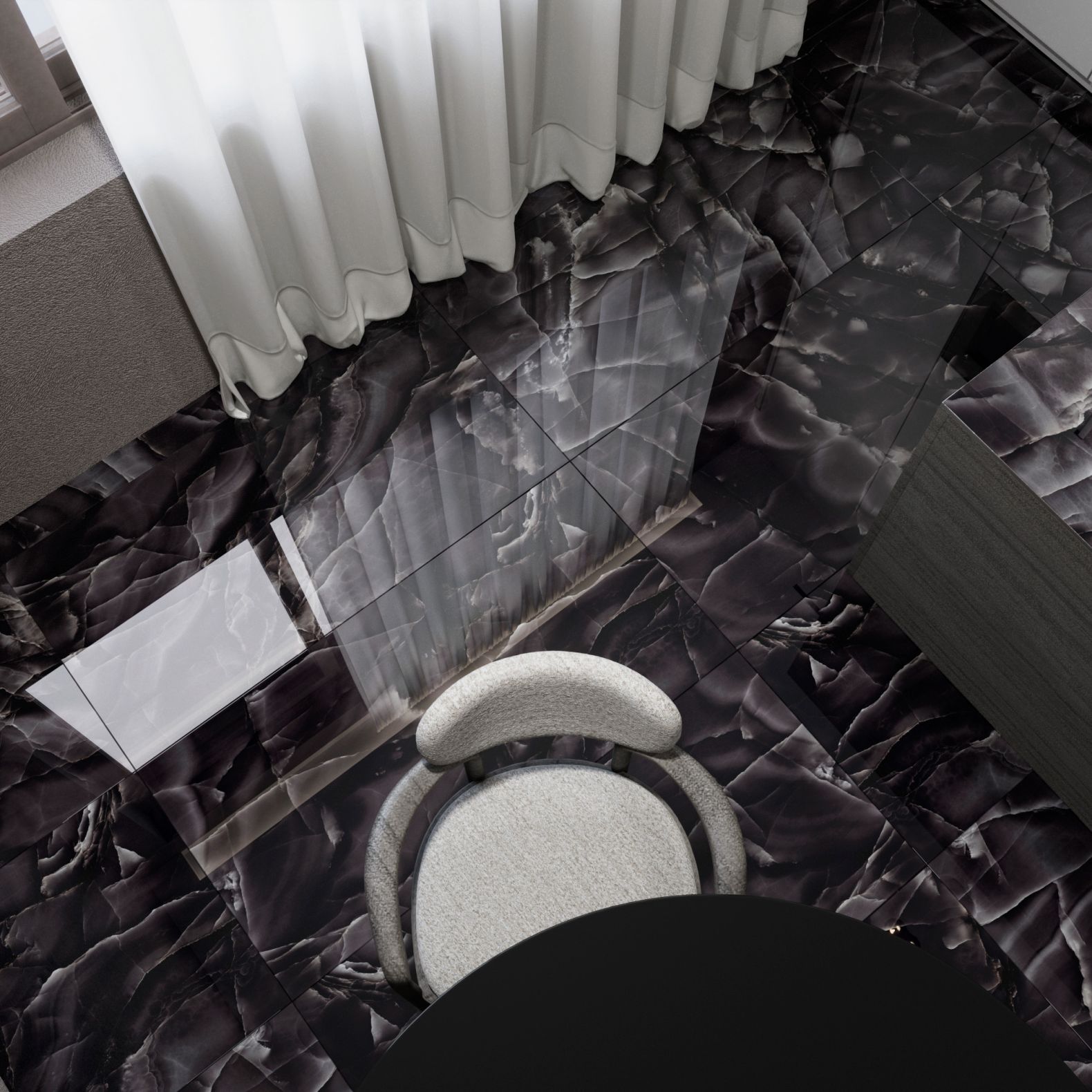 Керамогранит Arcadia Ceramica (Аркадиа Керамика) Onyx Black 60х120 см, HG2009-A