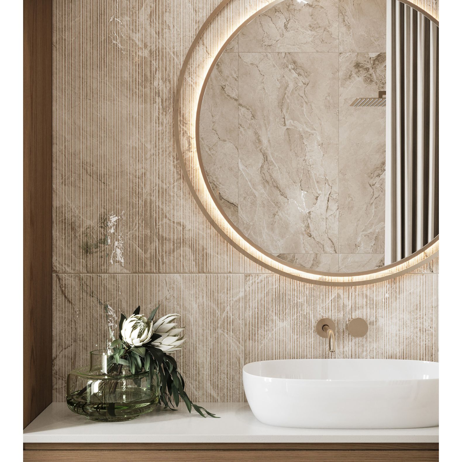 Керамогранит Arcadia Ceramica (Аркадиа Керамика) Bolivia Sand Decor 60х120 см, CR4008-D