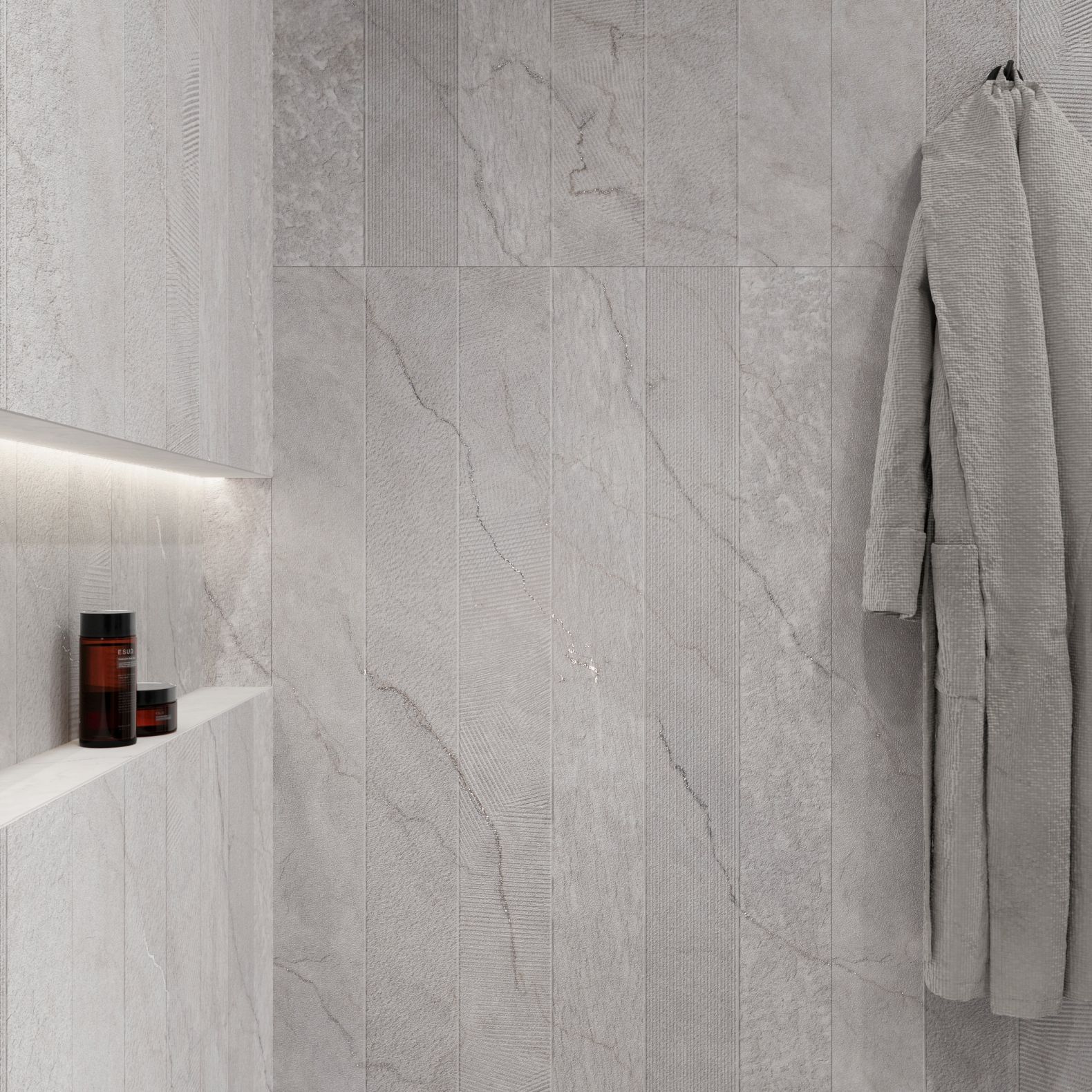 Керамогранит Creanza (Креанза) Lumiere White Decor 80х160 см, CZ-GL06-D