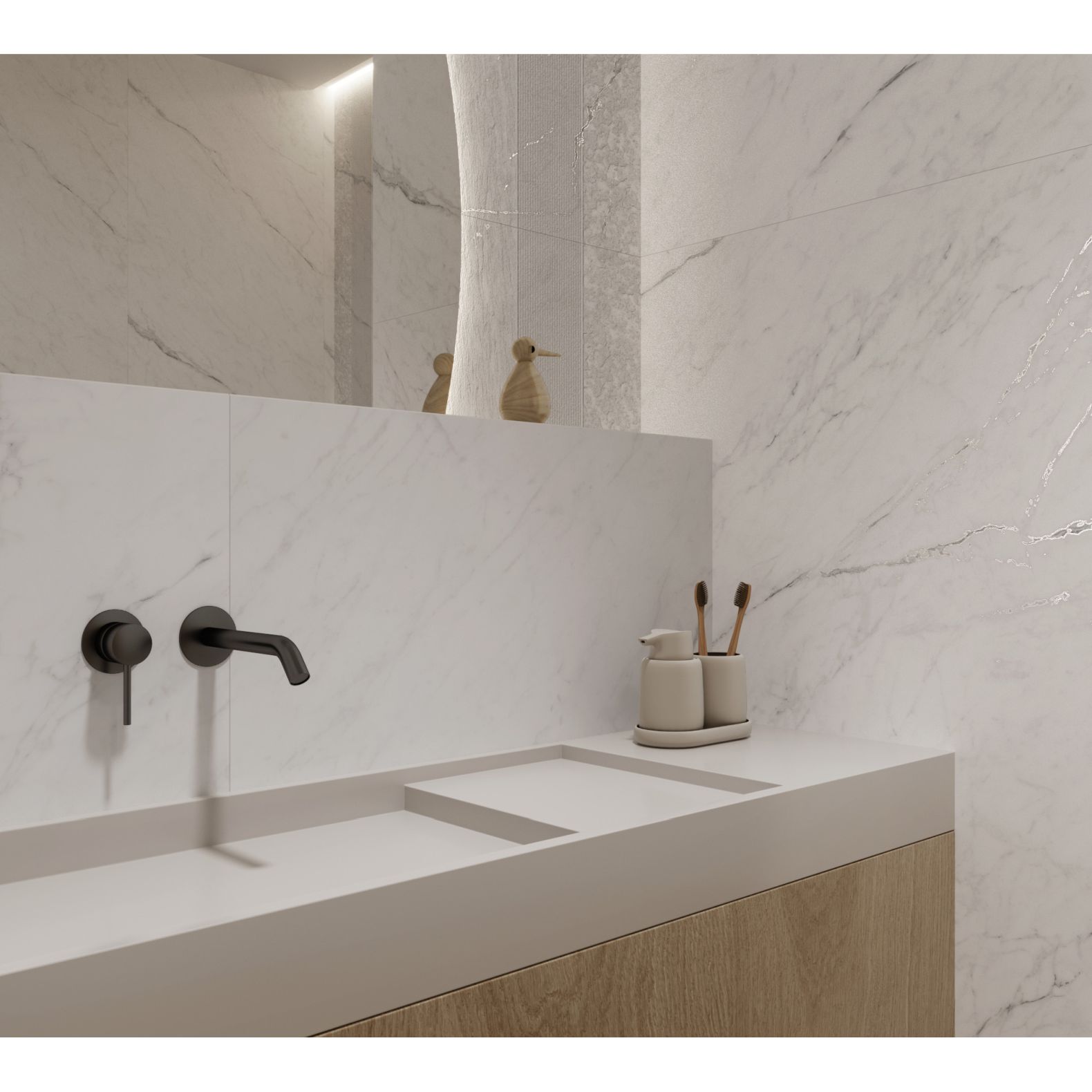 Керамогранит Creanza (Креанза) Montesa White 80х160 см, CZ-GL07-B