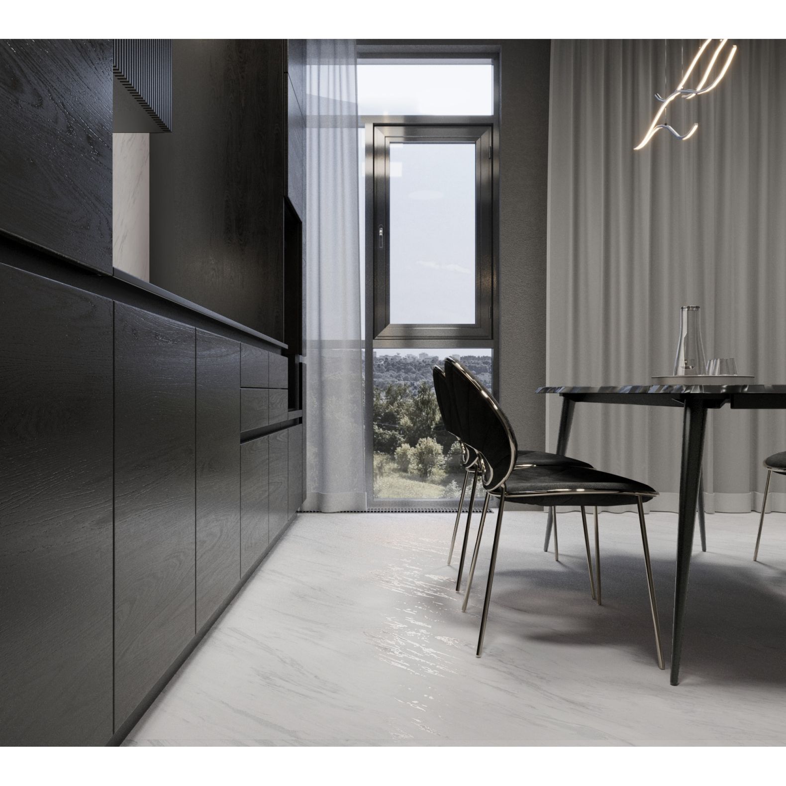 Керамогранит Creanza (Креанза) Vento Grey 80х160 см, CZ-GL09-B