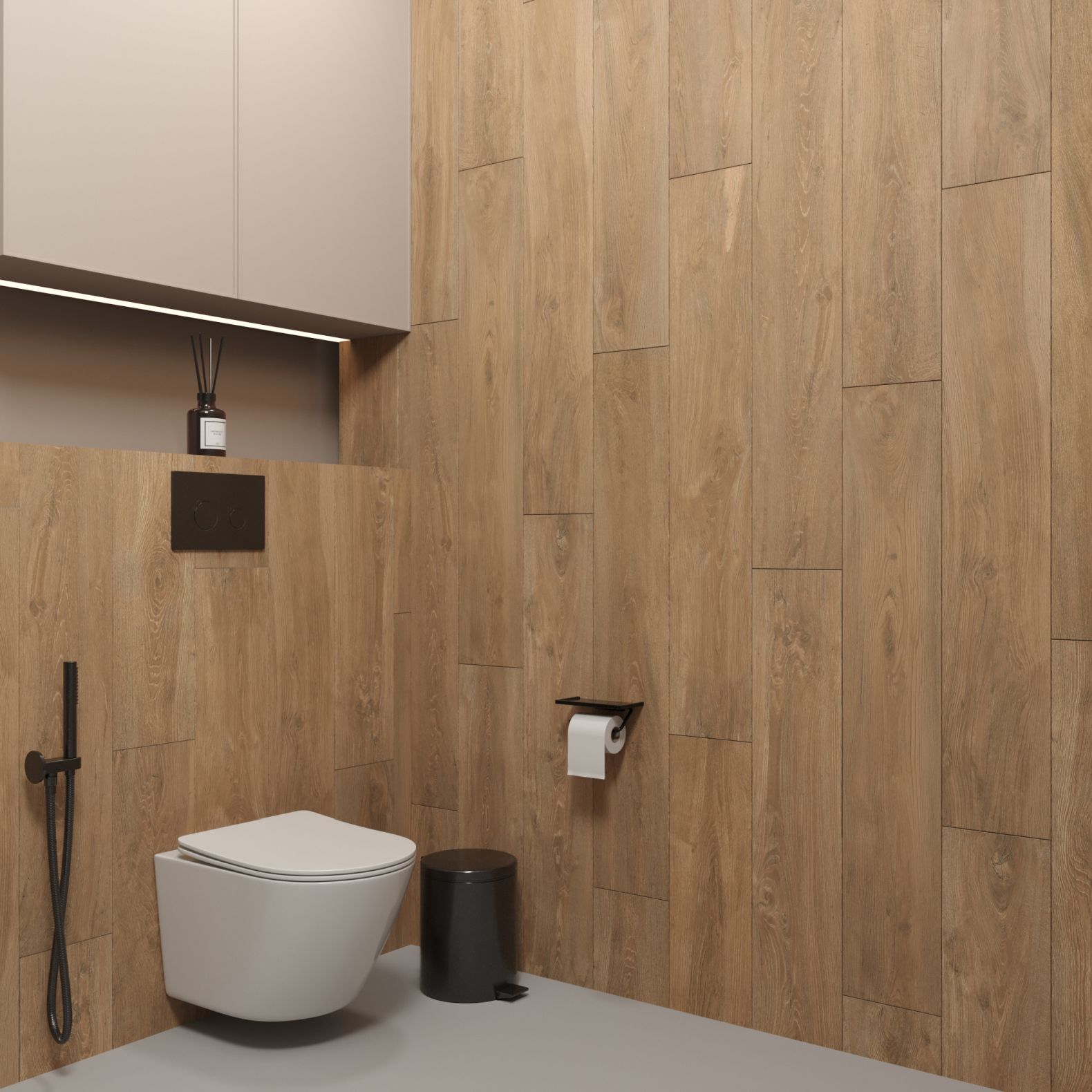 Керамогранит Creanza (Креанза) Husk Wood Brich 20х120 см, CW-RT12-B