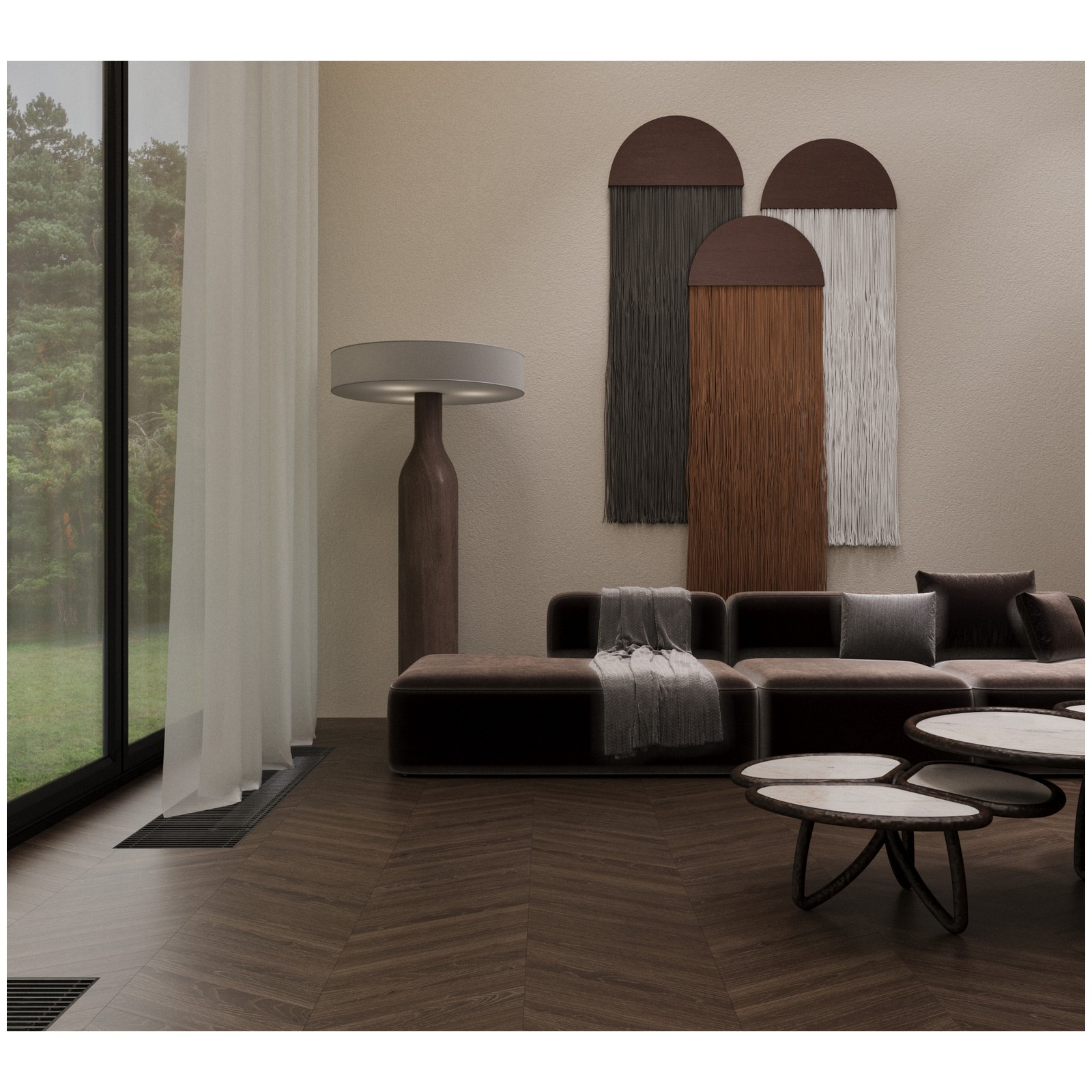 Керамогранит Креанза Alder Walnut 45x8 см CH-RT01, Creanza