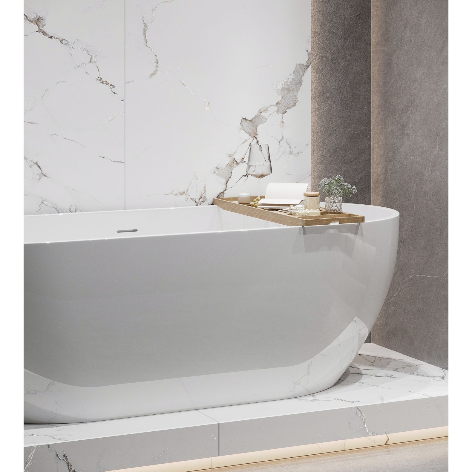 Керамогранит Creanza (Креанза) Galaxy Statuario 80х160 см, CZ-CR03-B