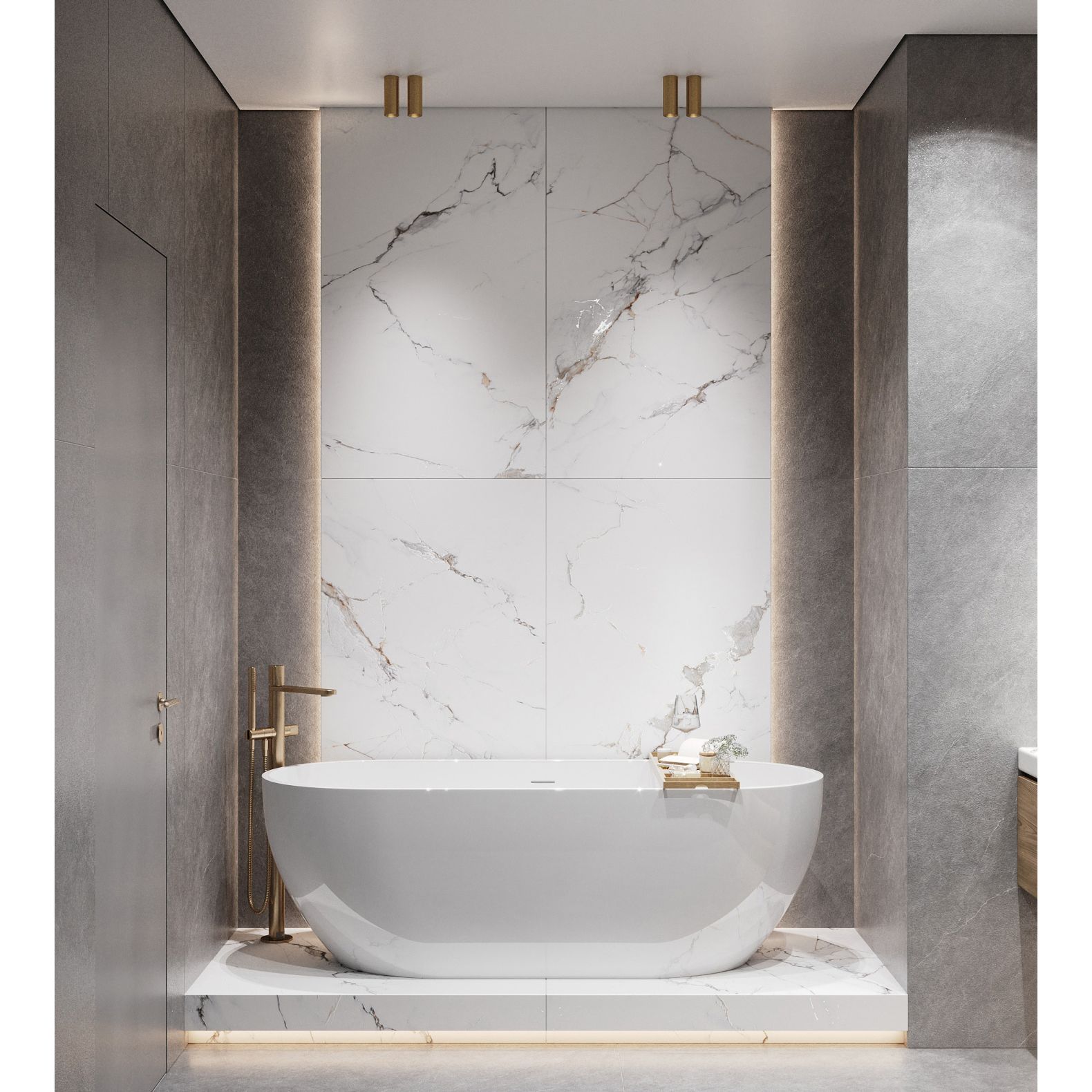 Керамогранит Creanza (Креанза) Galaxy Statuario 80х160 см, CZ-CR03-B