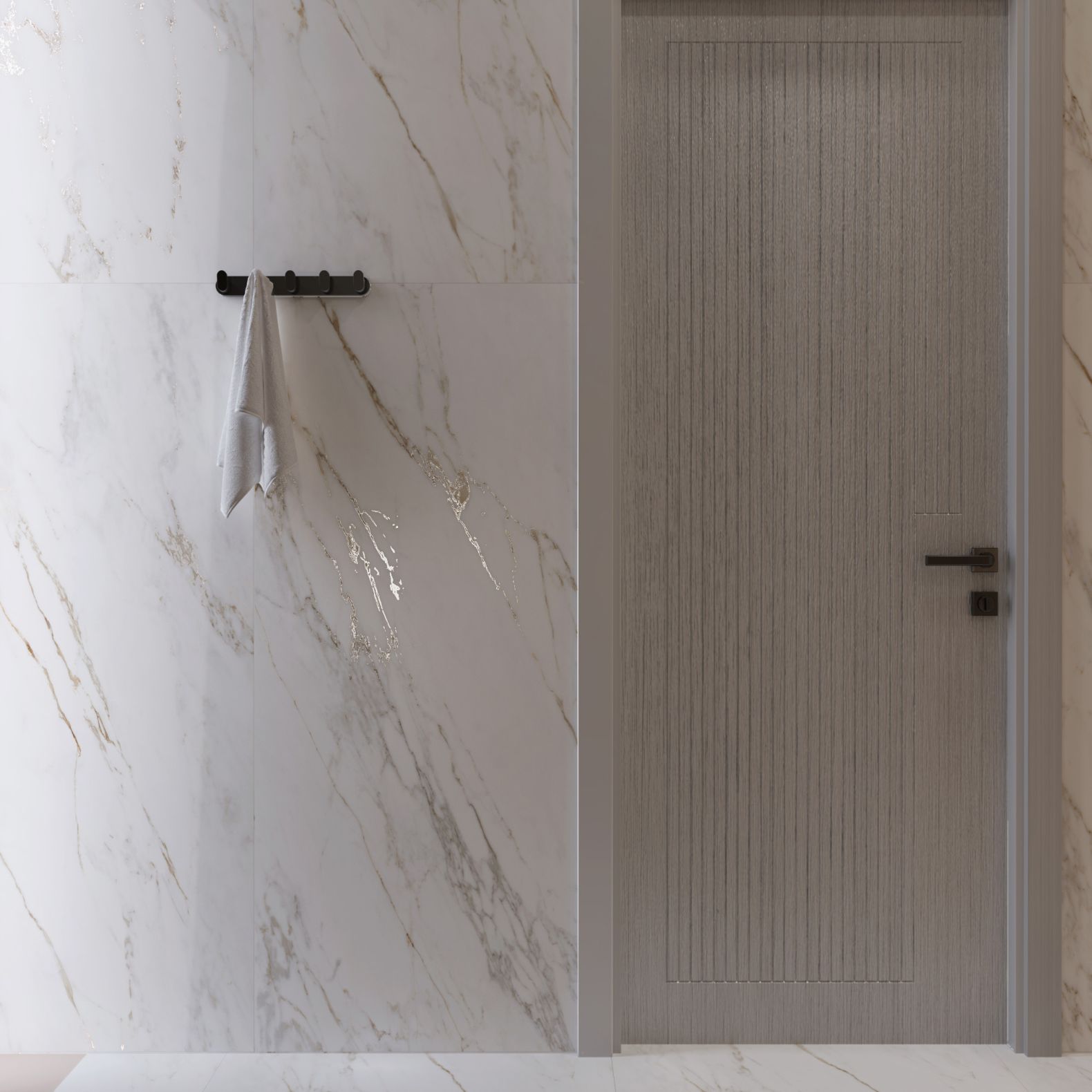 Керамогранит Creanza (Креанза) Enfold Statuario 80х160 см, CZ-GL03-B