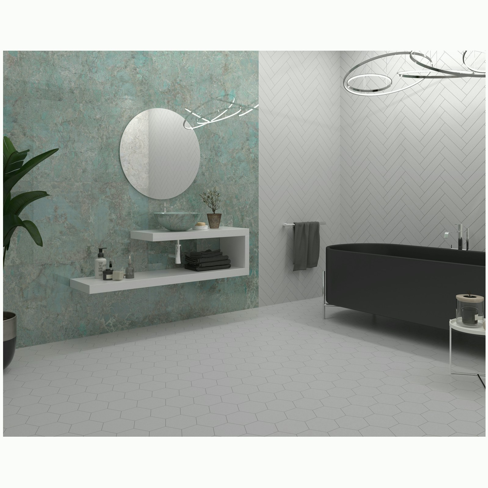 Керамогранит Dune Amazonite 60х120 см голубой полированная 188642