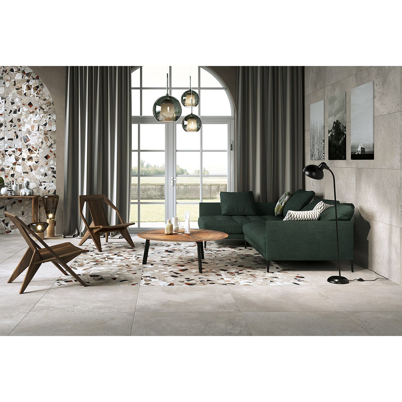 Керамогранит Fioranese (Фиоранесе) I Cocci Calce Ret 90x90 см, 0IC901R