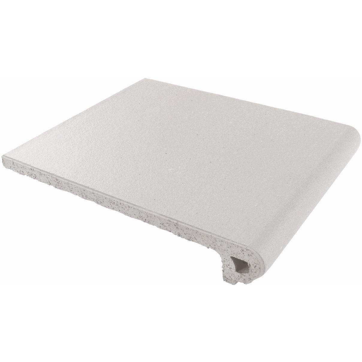 Cтупень клинкерная флорентийская фронтальная Canada Gres (Каньяда Грес) Natura 012 White 24.4х33х1.8 см