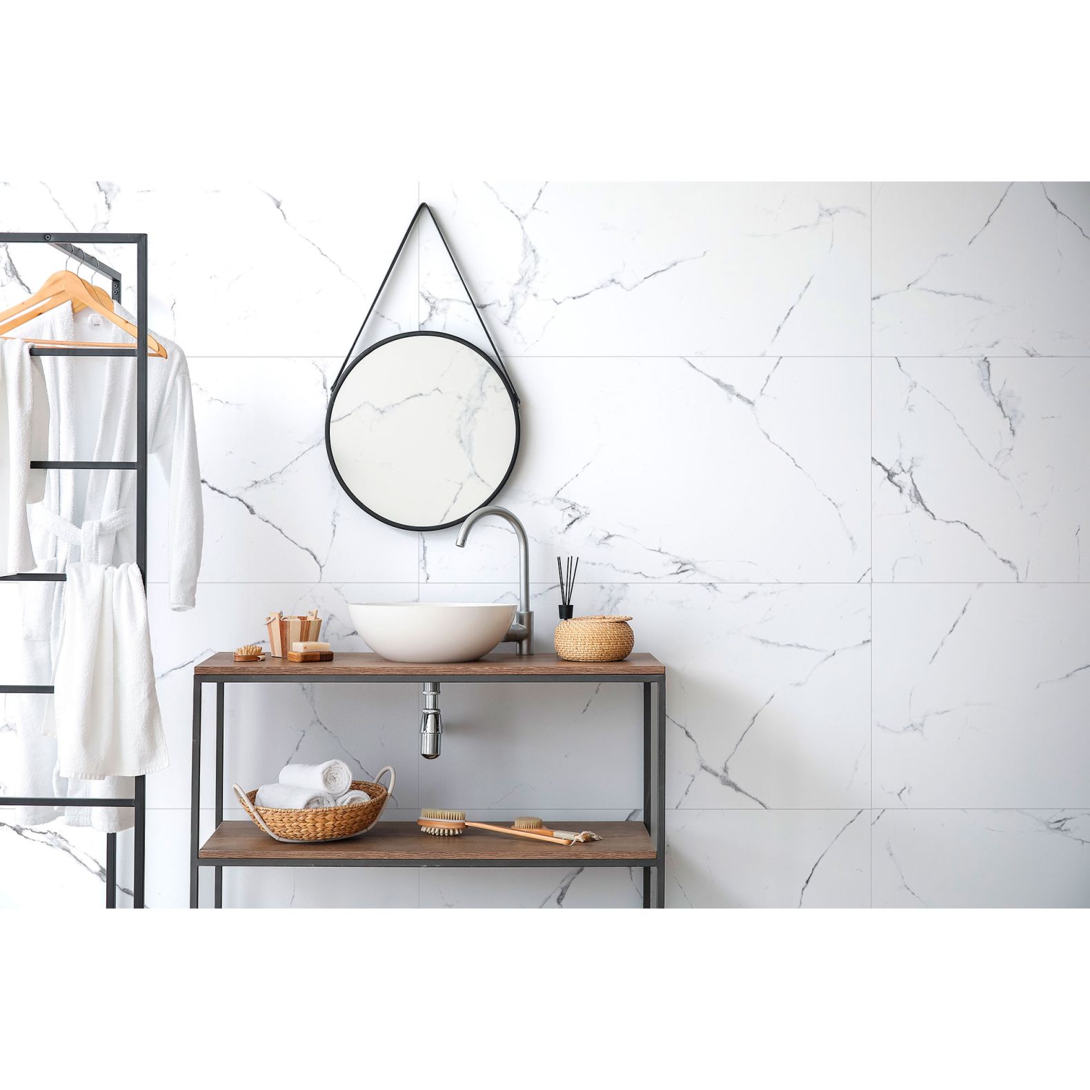 Керамогранит Premium Global Tile (Премиум Глобал Тайл) Olivia Белый матовый 60x120 см, PGT120609403MGR