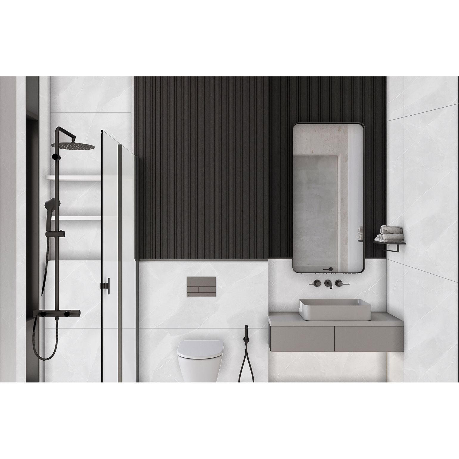 Керамогранит Kerald (Кералд) Unica White Glossy 60х120 см
