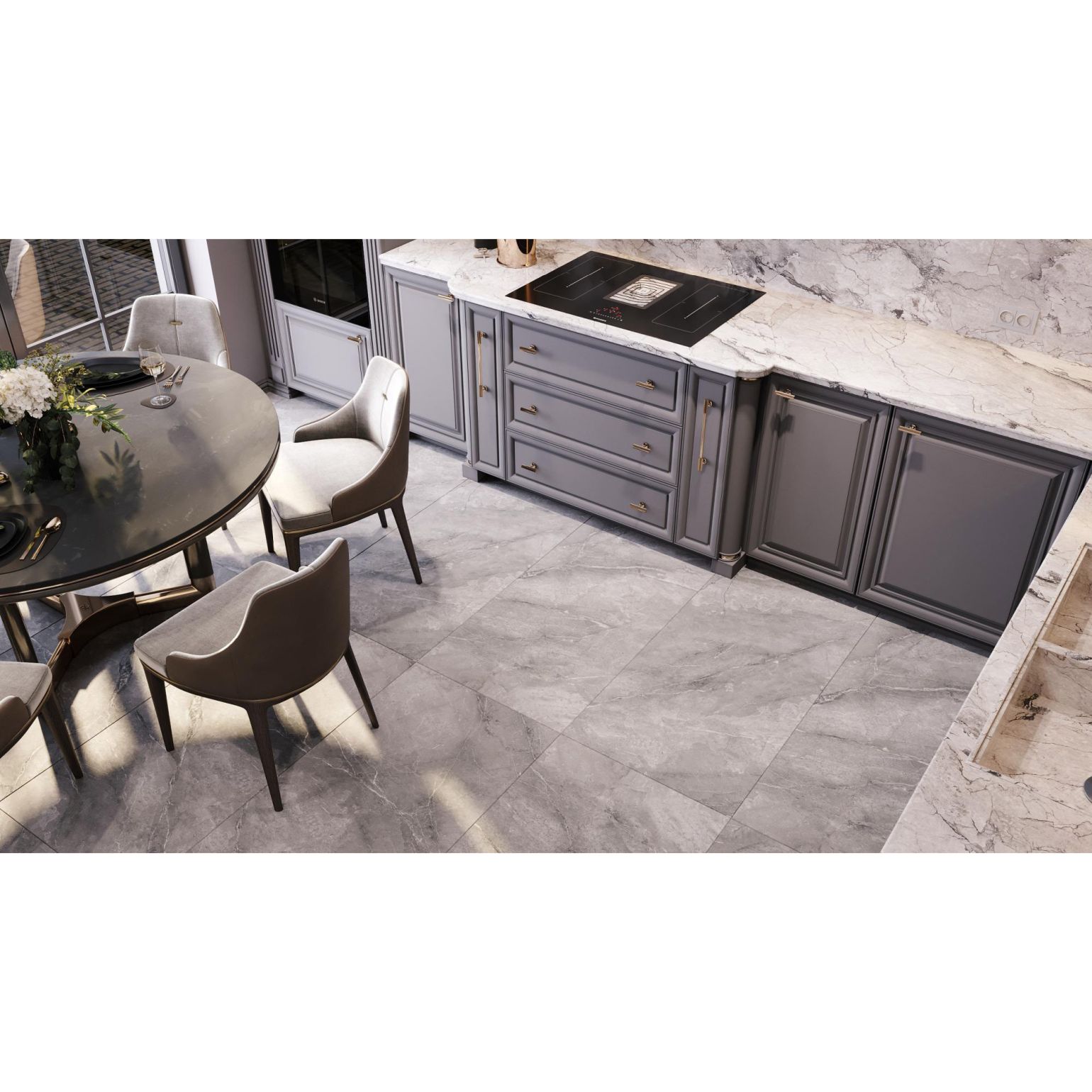 Керамогранит Kerald (Кералд) Gothic Grafito Matt 60х60 см