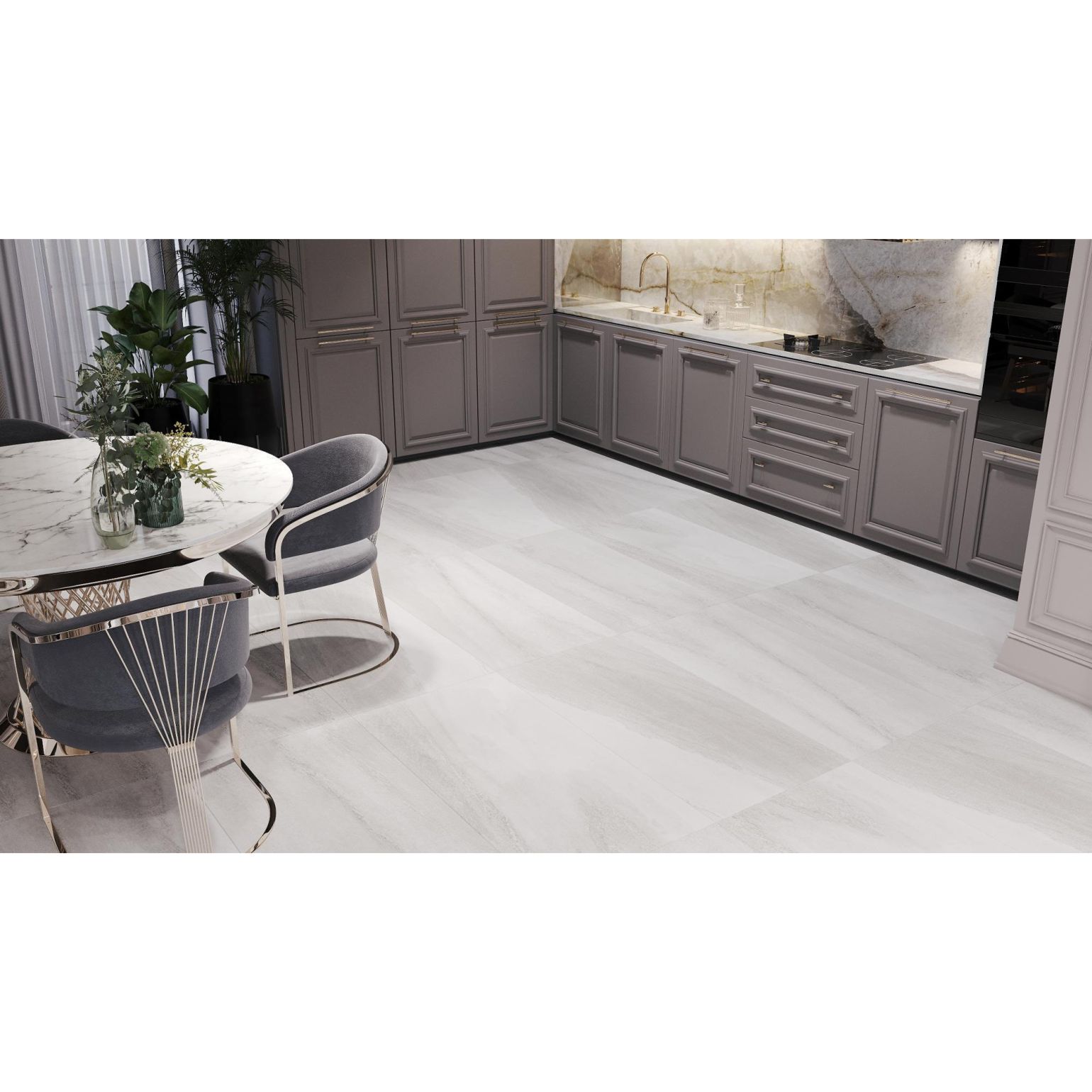 Керамогранит Kerald (Кералд) Damasco White Sugar 60х120 см
