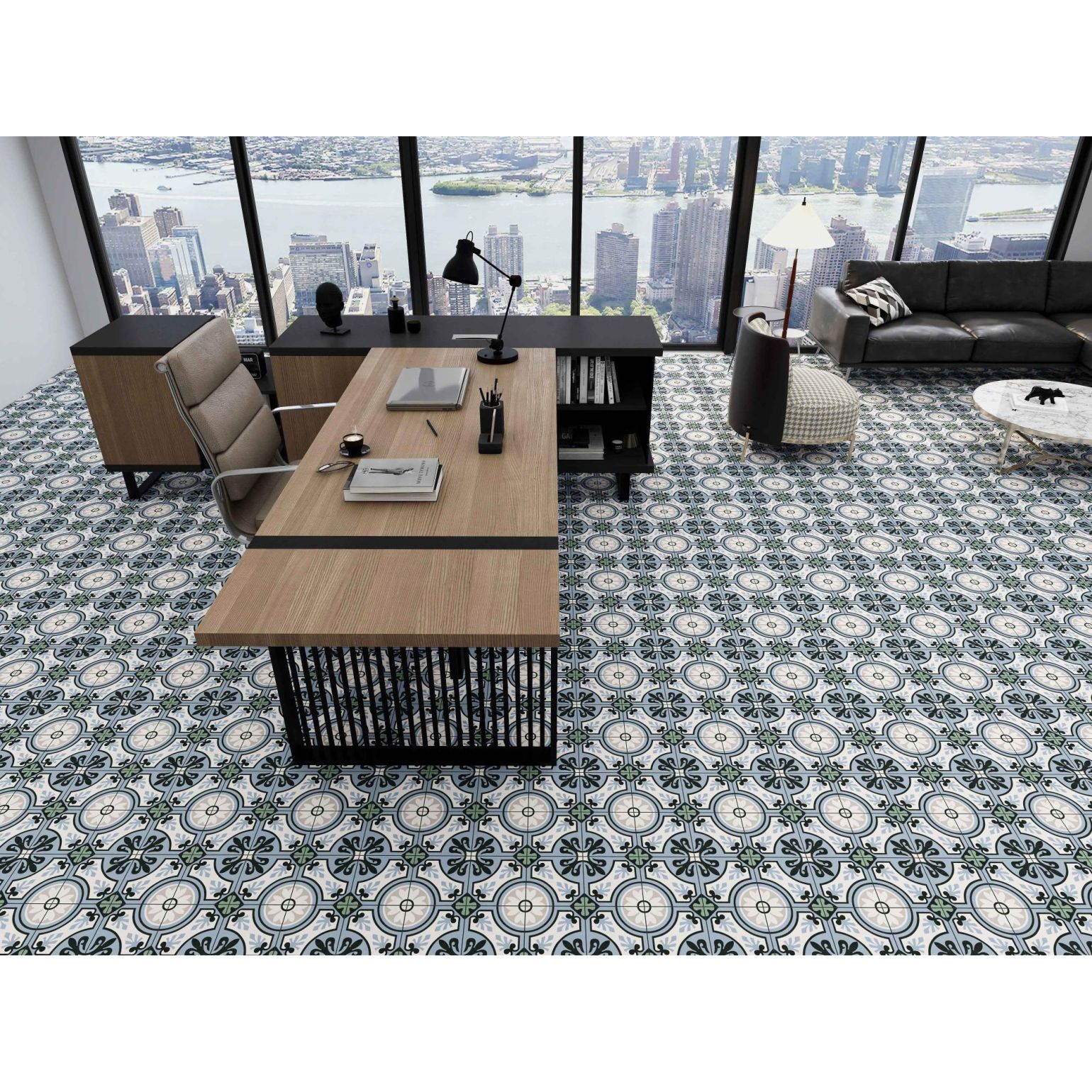 Керамогранит Kerald (Кералд) Albany Blue 20х20 9.5 мм