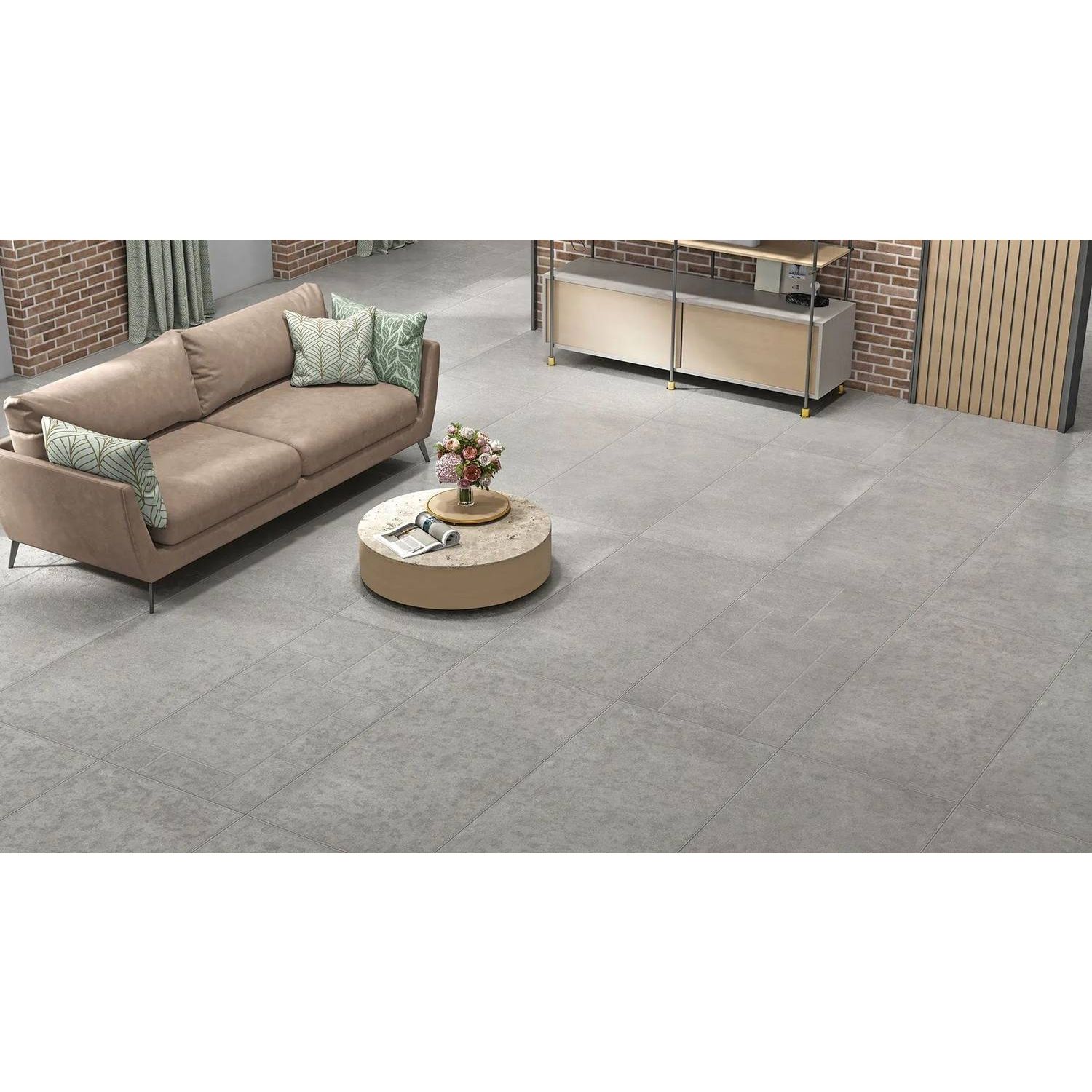 Керамогранит Mozart (Моцарт) Concrete Smoke Cubix 60x120 см