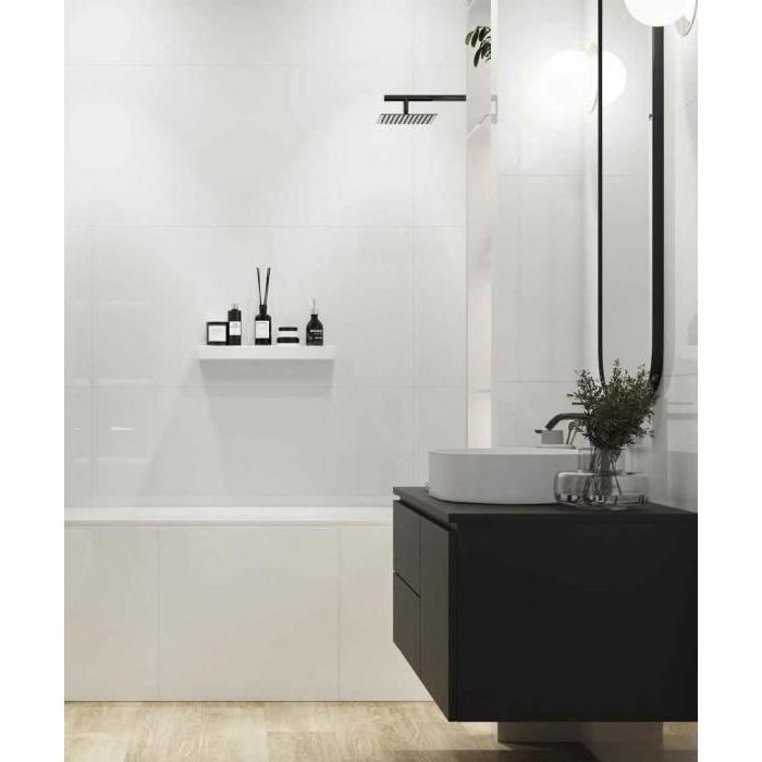 Керамогранит Eurotile IND (Евротайл Инд) Super (Plain) White Glossy 60x120 см, 7930138702527