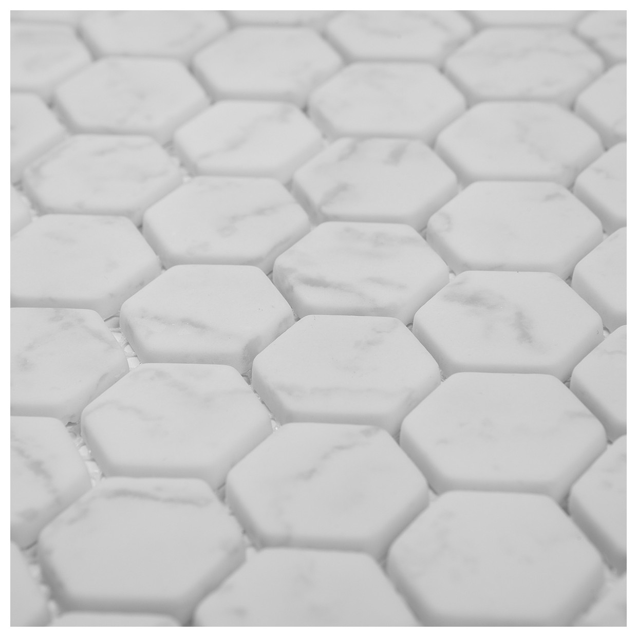 Мозаика Imagine!Lab Стекло 23х26 мм 293х297 мм белая матовая AGHG23-WHITE