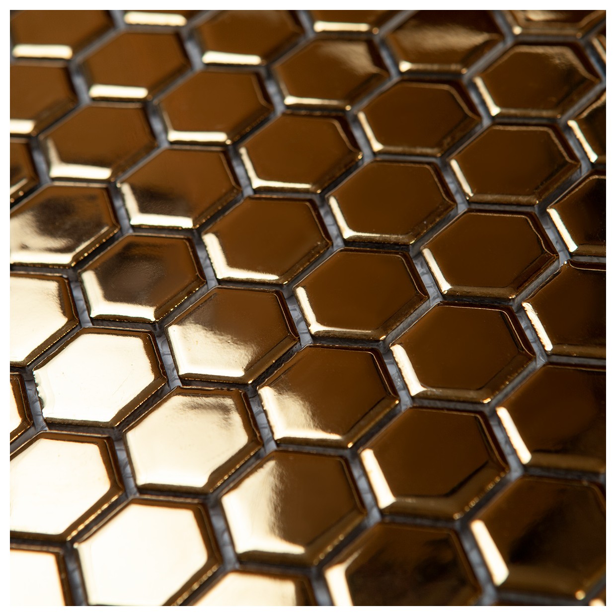 Мозаика Imagine!Lab Керамика КHG23-Gold 26х23 мм золотистая ректификат KHG23-Gold