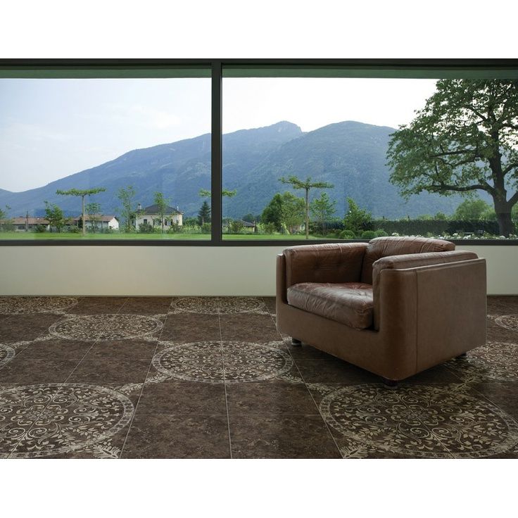 Керамогранит Cersanit (Церсанит) Pompei коричневый 42x42 см, PY4R112