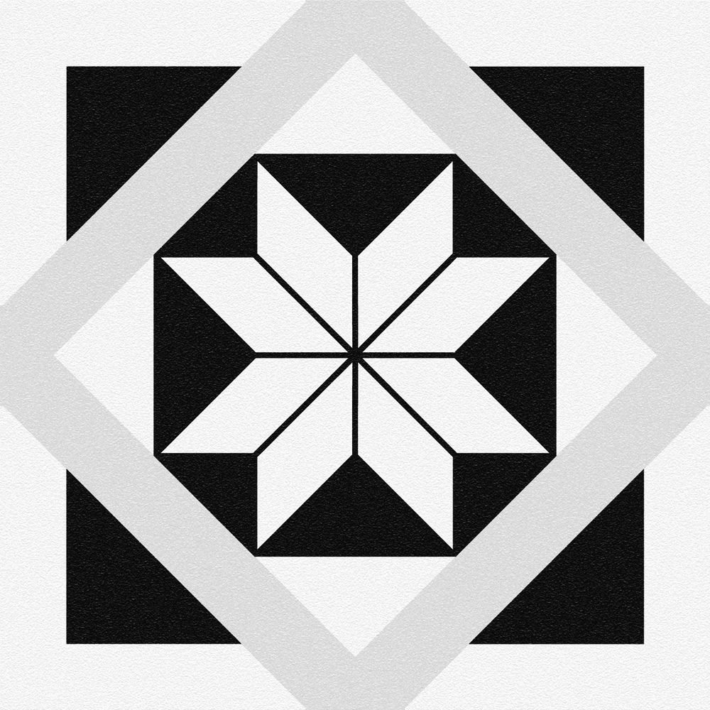 Керамогранит Cersanit (Церсанит) Stream геометрия белый 29,8х29,8 см, C-SM4A053D