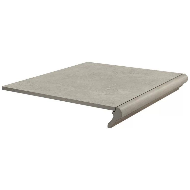 Ступень фронтальная Kerama Marazzi (Керама Марацци) Хадду серая светлая матовая 40,2x34x0,8 см, KM4040G0011NGTF