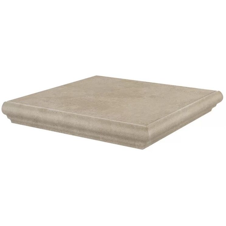 Ступень угловая Kerama Marazzi (Керама Марацци) Хадду бежевая матовая 34x34x0,8 см, KM4040G0001NGTA