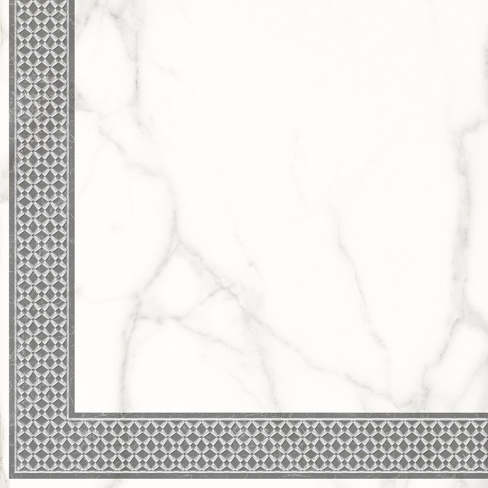 Декор Lasselsberger (LB Ceramics) Каррара Нова Белый матовый 45x45 см, 7346-0004-1001
