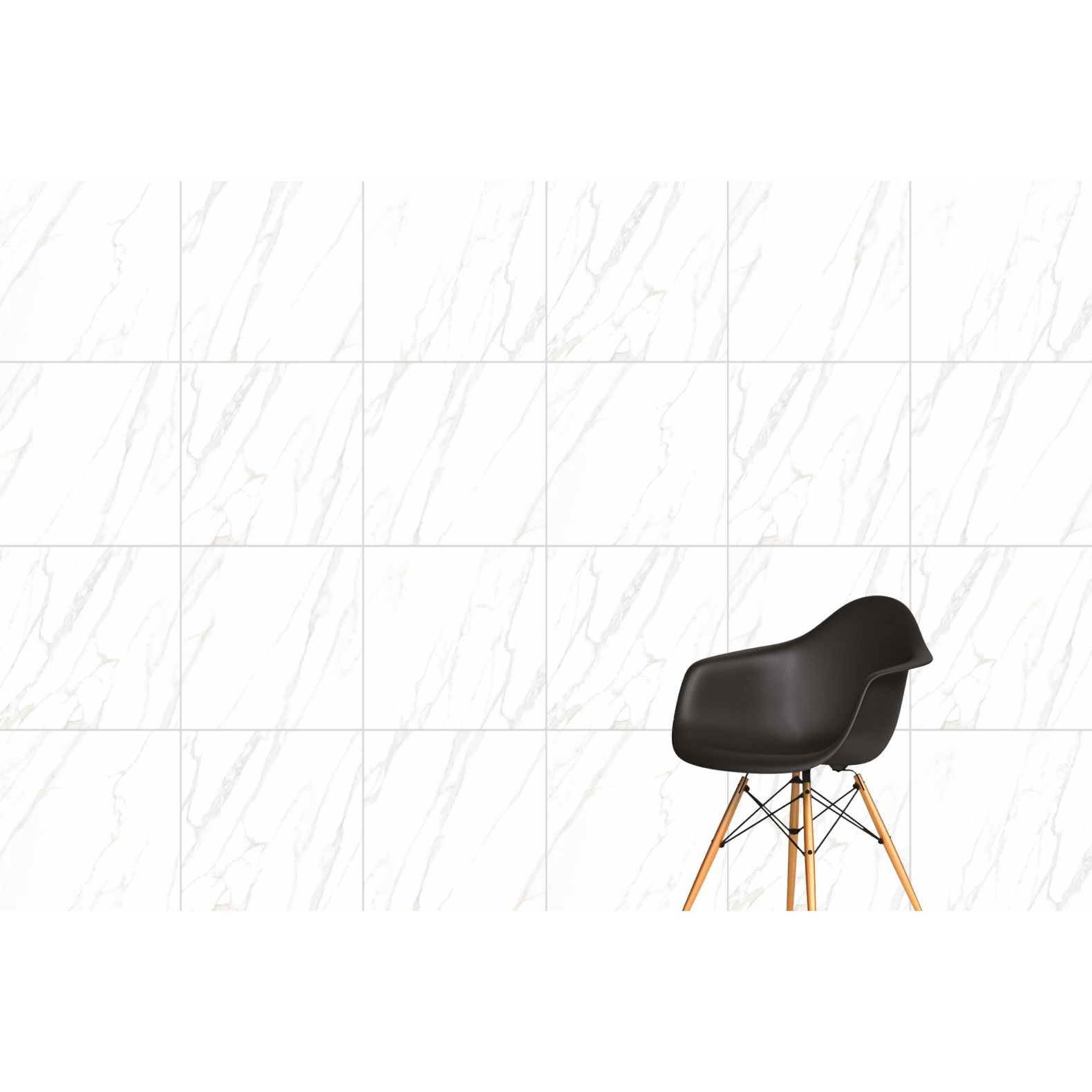 Керамогранит Vitra (Витра) Marmori Калакатта Белый лаппатированный ректификат 60x60 см, K945331LPR01VTE0