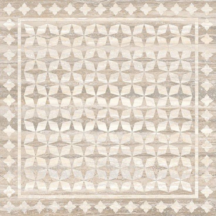 Декор Vitra (Витра) Travertini Коричневый шлифованный ректификат 60x60 см ,K945355HR001VTE0