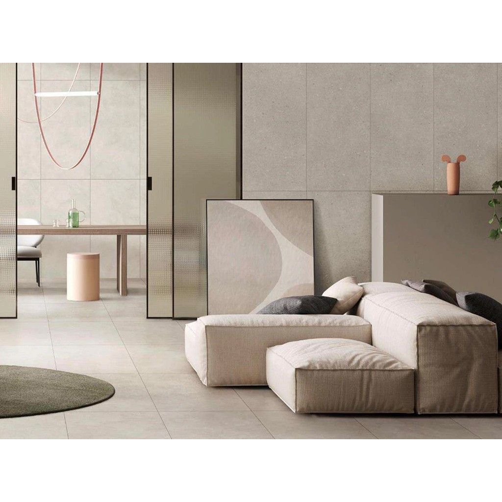 Керамогранит Vitra (Витра) FlakeCement Кремовый матовый R10A ректификат 60x120 см, K947894R0001VTER