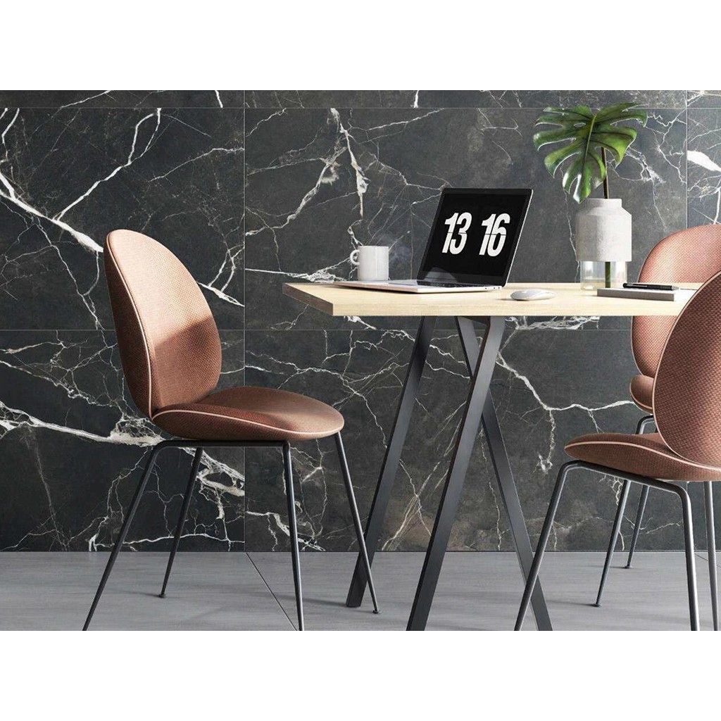 Керамогранит Vitra (Витра) SilkMarble Порто Неро матовый R9 ректификат 60x120 см, K950299R0001VTER