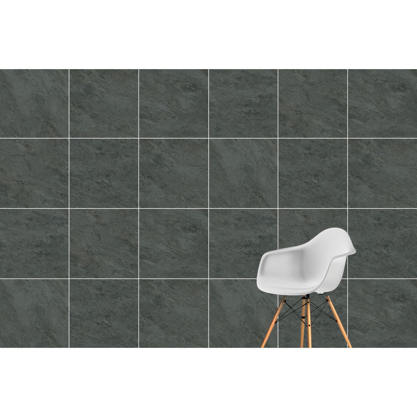 Керамогранит Vitra (Витра) Quarstone Антрацит матовый R10B 7 ректификат 60x60 см, K951812R0001VTE0