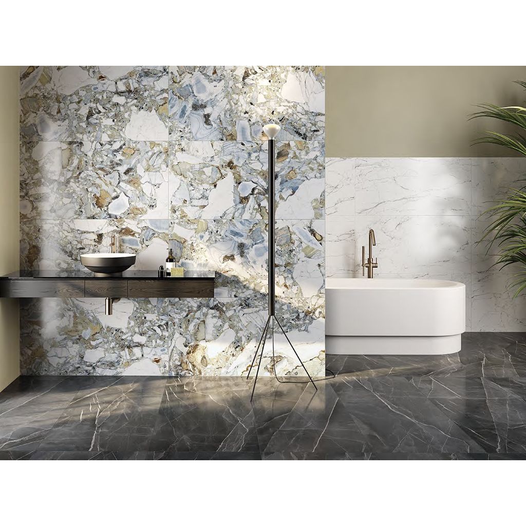 Керамогранит Vitra (Витра) CityMarble Калакатта Блэк 7ЛПР R9 60x60 см, K951838LPR01VTE0