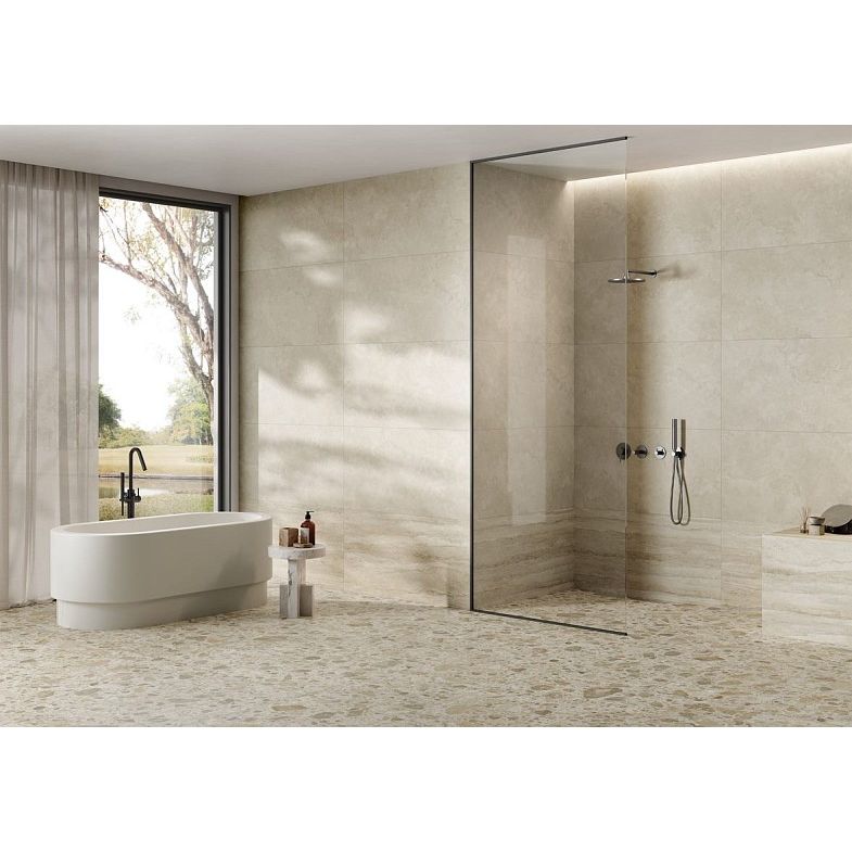 Керамогранит Vitra (Витра) CityStone Травертин Клауд матовый R10A 7 ректификат 60x120 см, K951848R0001VTEP