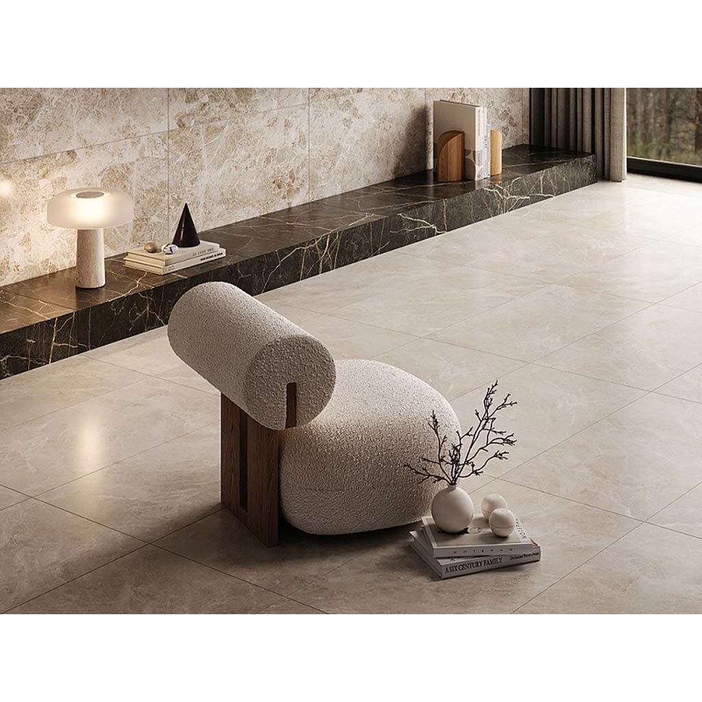 Керамогранит Vitra (Витра) MarbleS Перла Кремовый R9 лаппатированный 60x120 см, K948090LPR01VTER