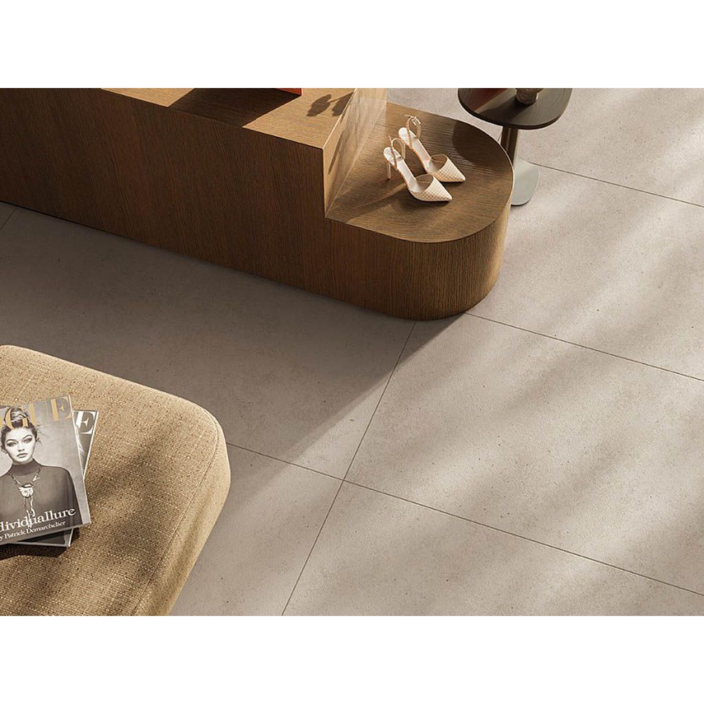 Керамогранит Vitra (Витра) StoneS Терра Кремовый Матовый Ректификат 60x120 см, K948098R0001VTER