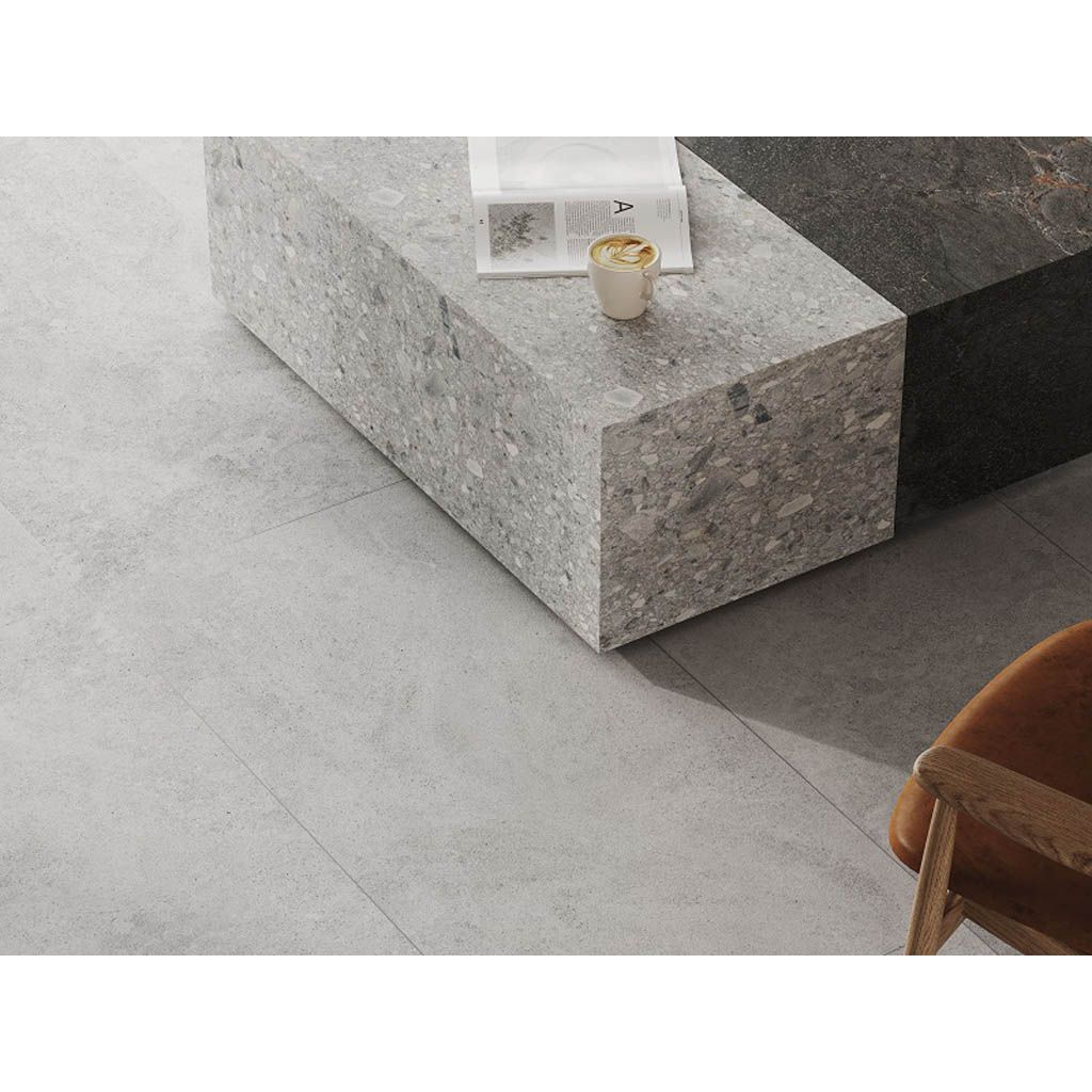 Керамогранит Vitra (Витра) StoneS Пьетра Рома Антрацит Матовый Ректификат 60x120 см, K948102R0001VTER