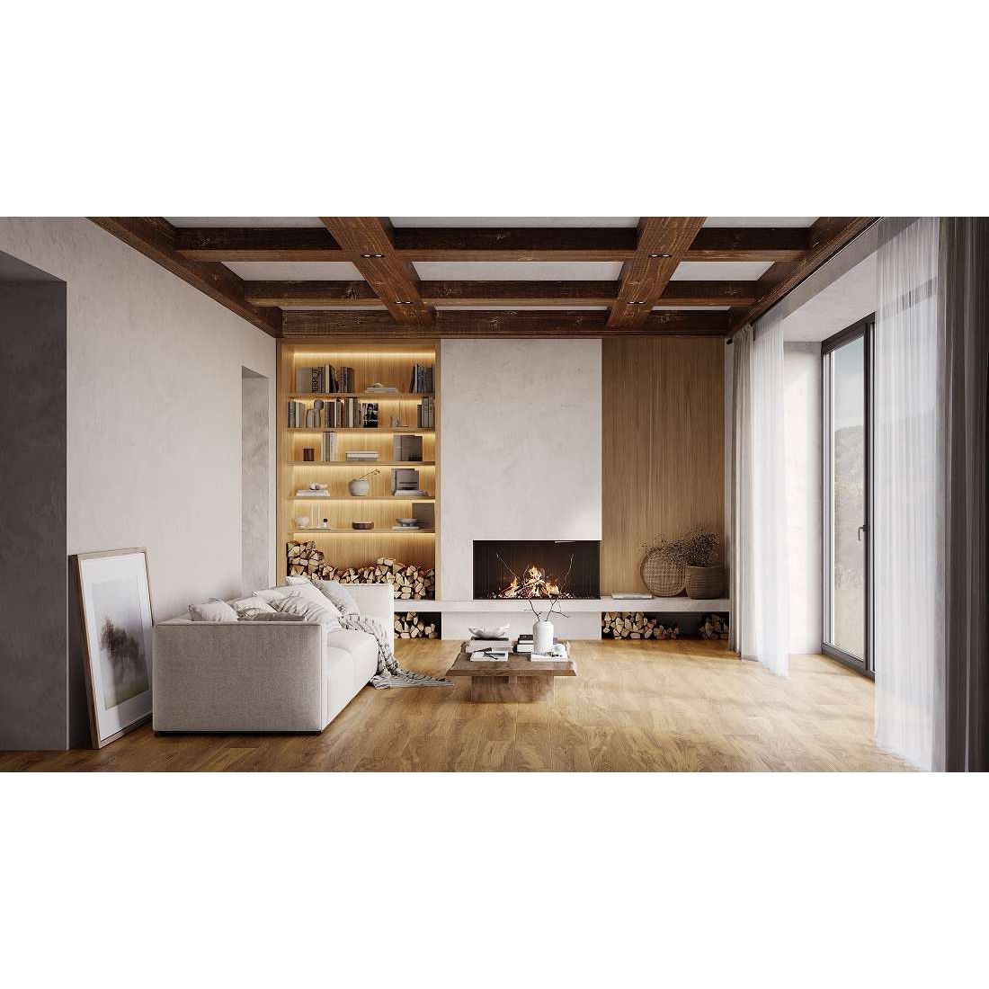 Керамогранит Vitra (Витра) Alice орех R10A 20x120 см, K948166R0001VTEB